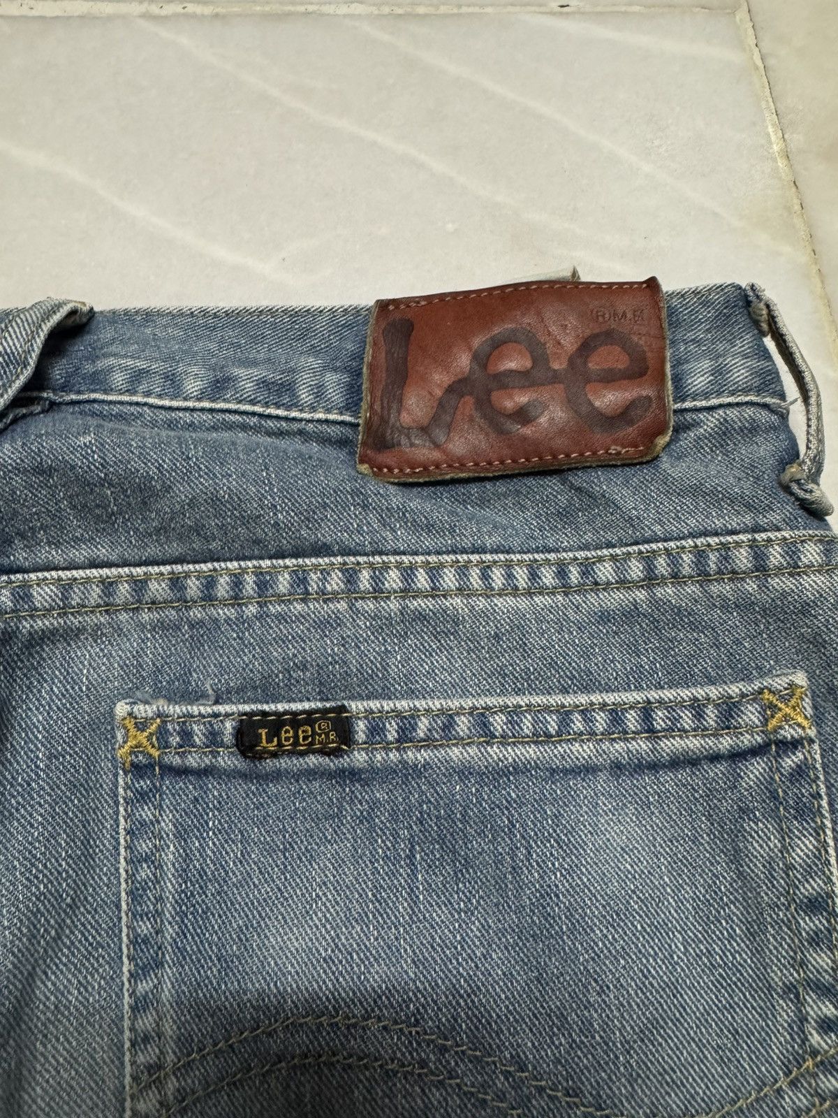 Lee 💥BAGGY💥90's LEE MUD WASHED HEAVYWEIGHT DENIM INSANE STYLE Size US 28 / EU 44 - 15 Thumbnail