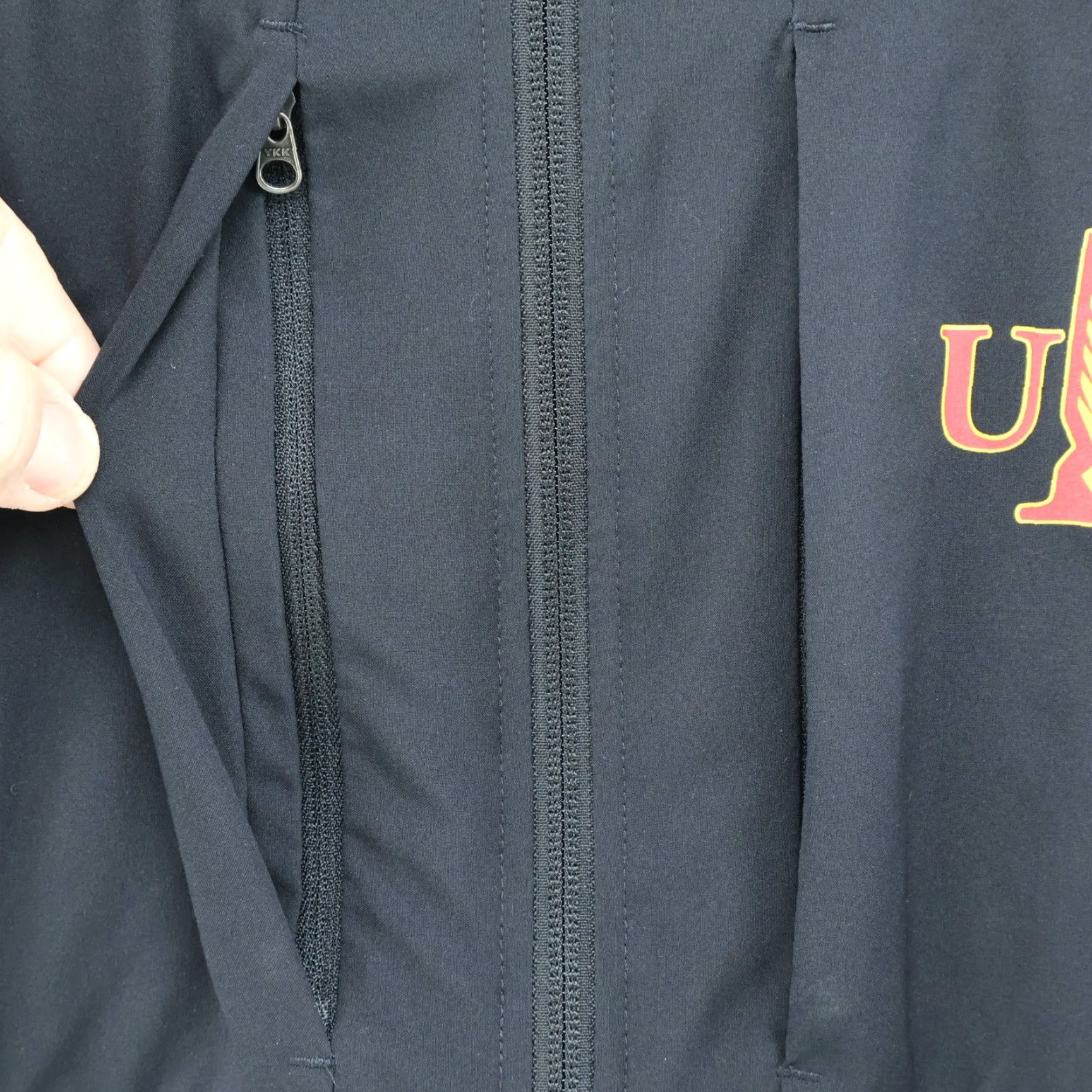 Adidas Adidas ULA Warhawks Football Jacket Mens XL Black Zip Aeroready Lined Size US XL / EU 56 / 4 - 3 Thumbnail