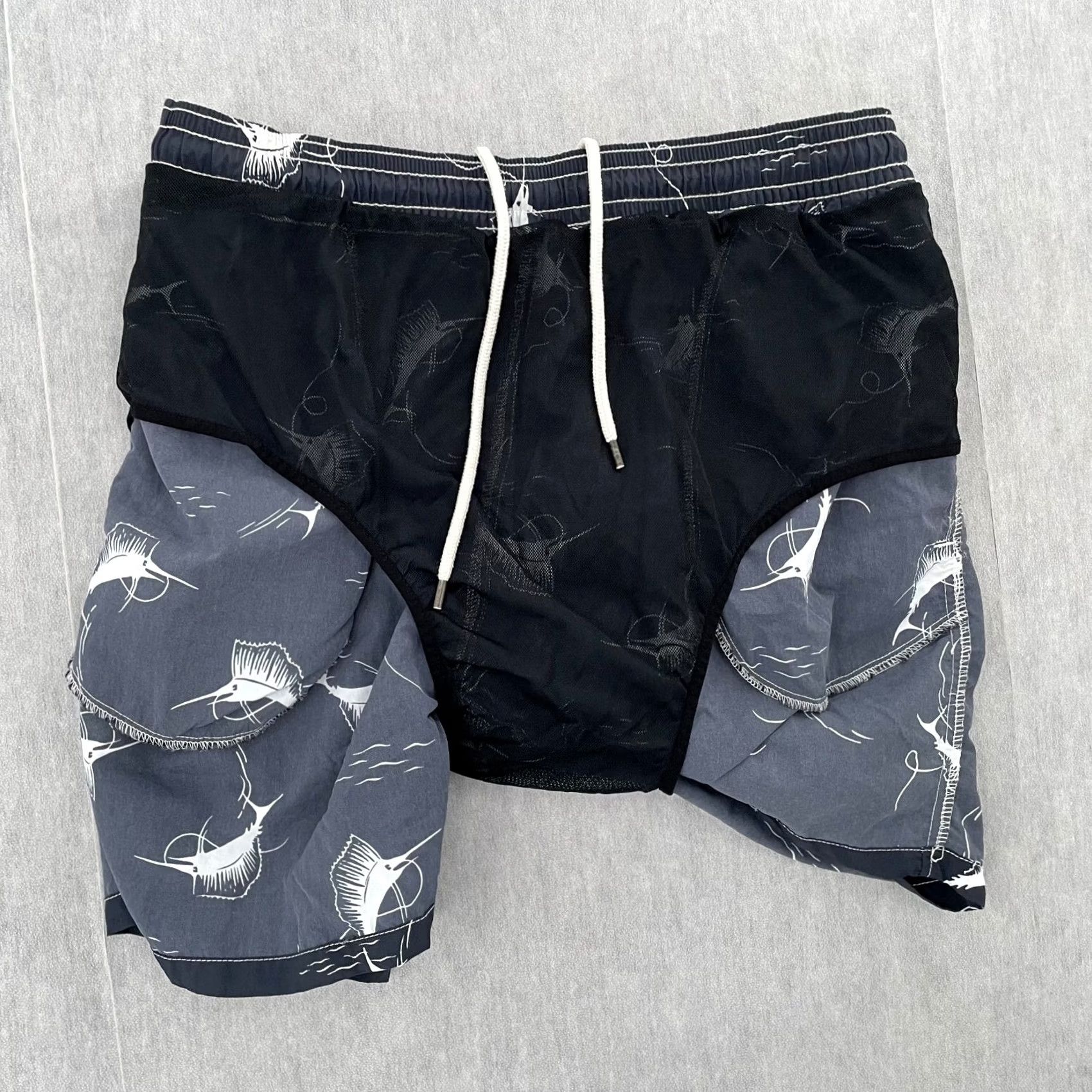 Polo Ralph Lauren Polo Ralph Lauren Shorts Adult XL Blue Marlin Fish Swim Trunks Mens Size US XL / EU 56 / 4 - 6 Thumbnail