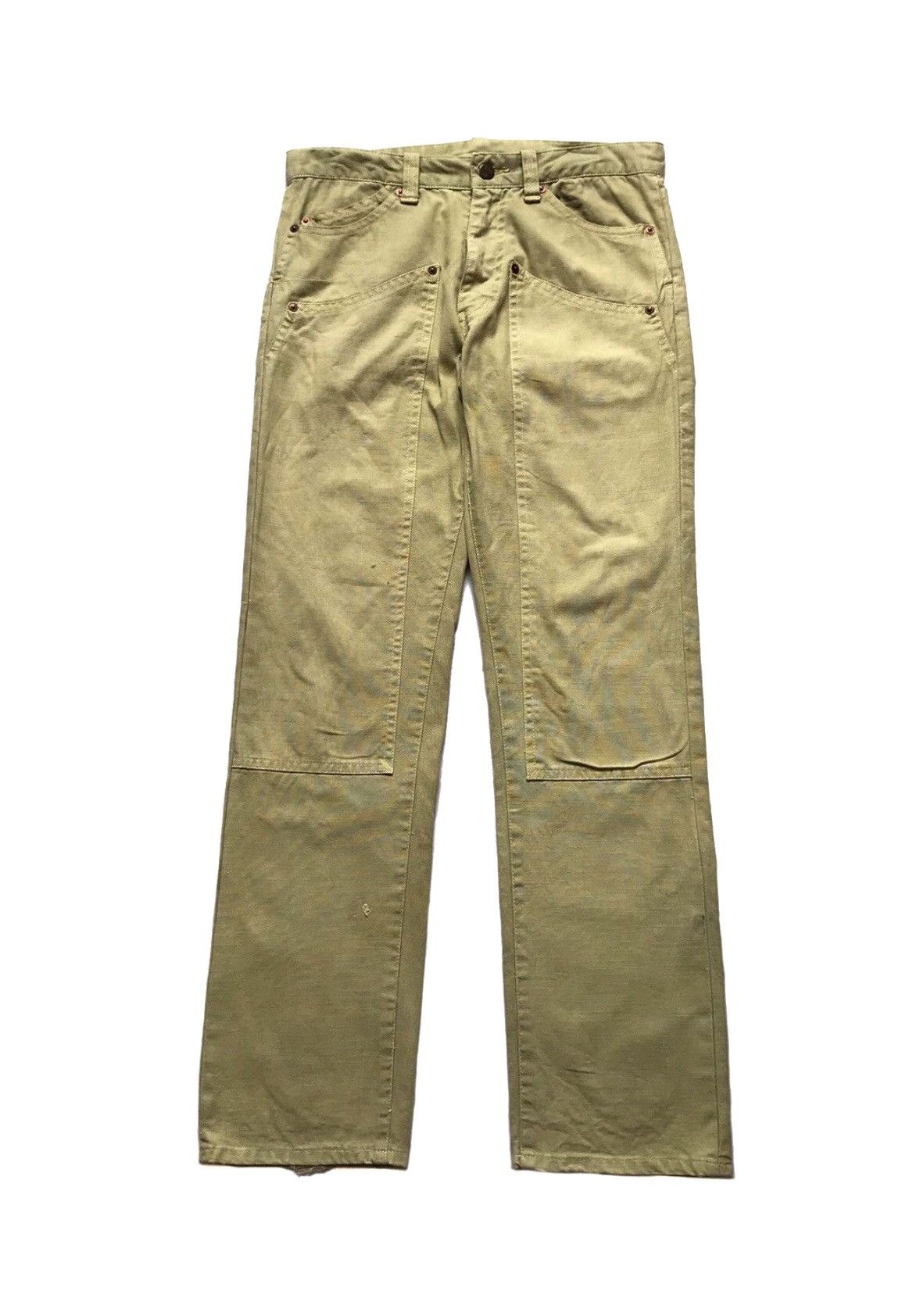 20471120 × Beauty Beast × Japanese Brand JAPANESE BRAND ROYAL BLUE DOUBLE KNEE STYLE TROUSER PANTS Size US 31 - 1 Thumbnail