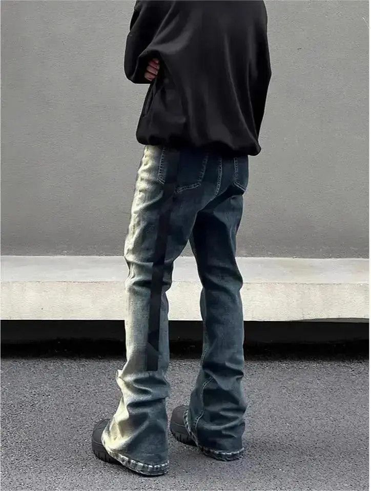 Japanese Brand Straight washed gradient jeans Size US 32 / EU 48 - 6 Thumbnail