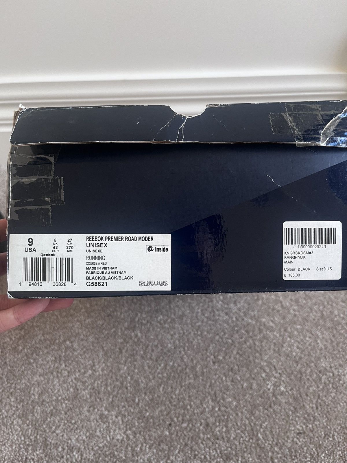 KANGHYUK × Reebok Kanghyuk Reebok Premier Road Modern Jet Black Size US 9 / EU 42 - 13 Thumbnail