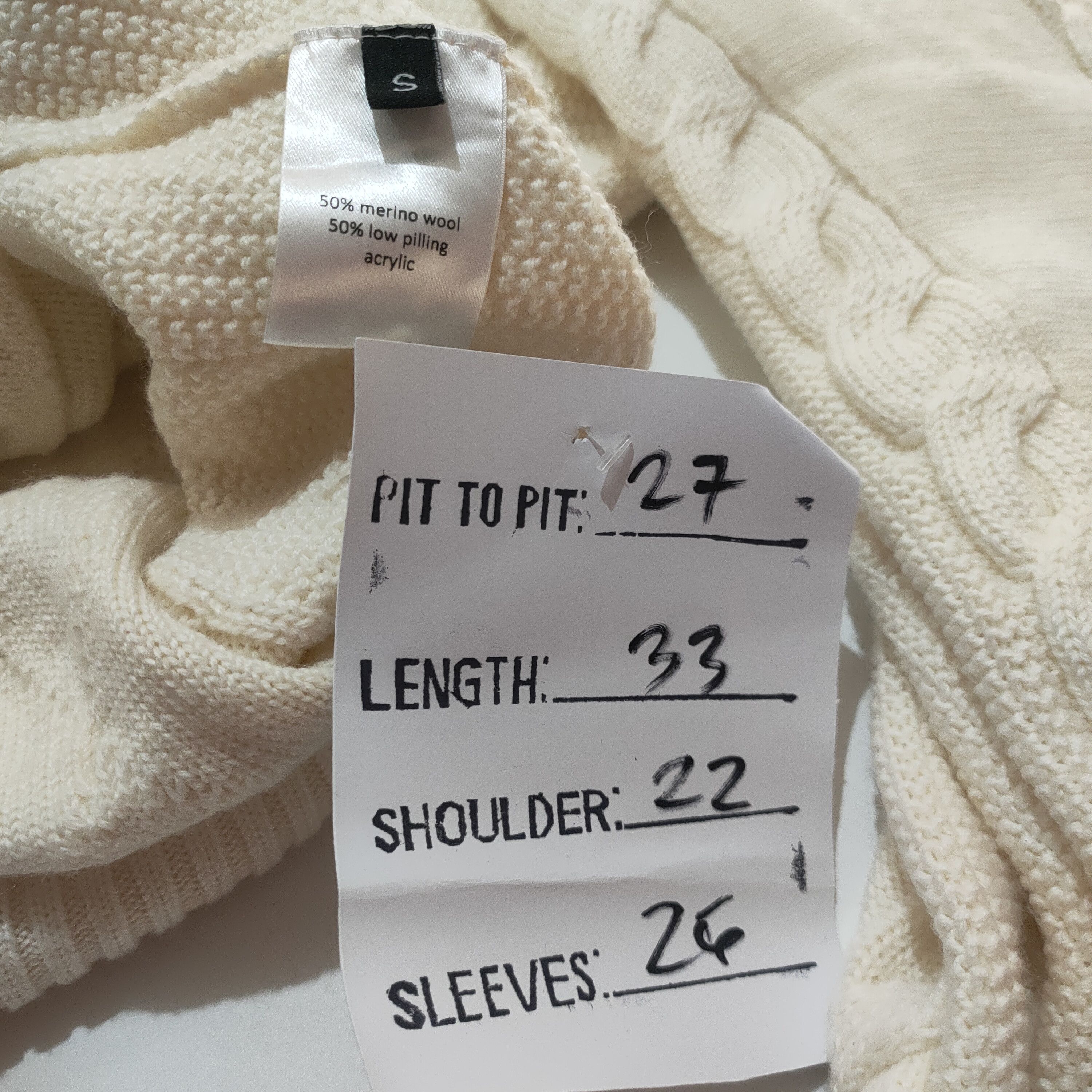 Y/Project NEW Y/PROJECT Oversized Wool Blend Sweater in Cream Size US M / EU 48-50 / 2 - 17 Thumbnail