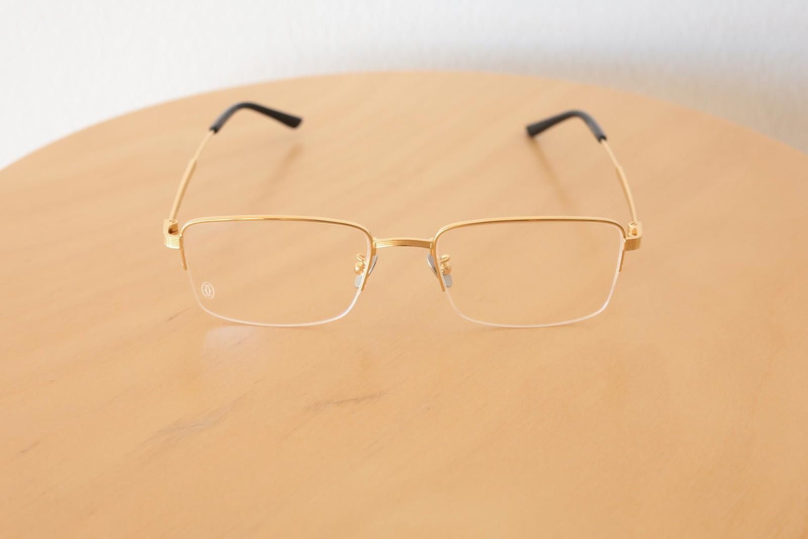 Cartier New Cartier CT0348O 001 gold eyewear eyeglasses titanium Size ONE SIZE - 2 Thumbnail