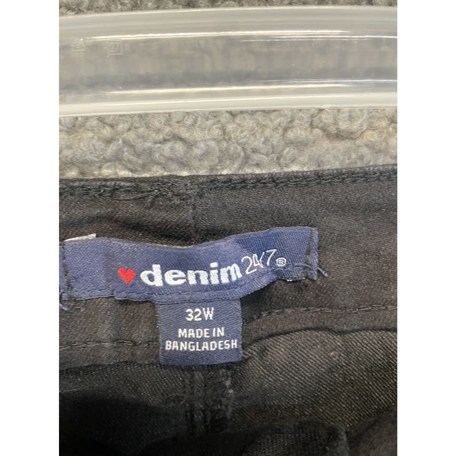 Denime Denim 24/7 Jeans Mens 32W Black Cotton Solid Pants Size 24" / US 00 / IT 34 - 4 Thumbnail