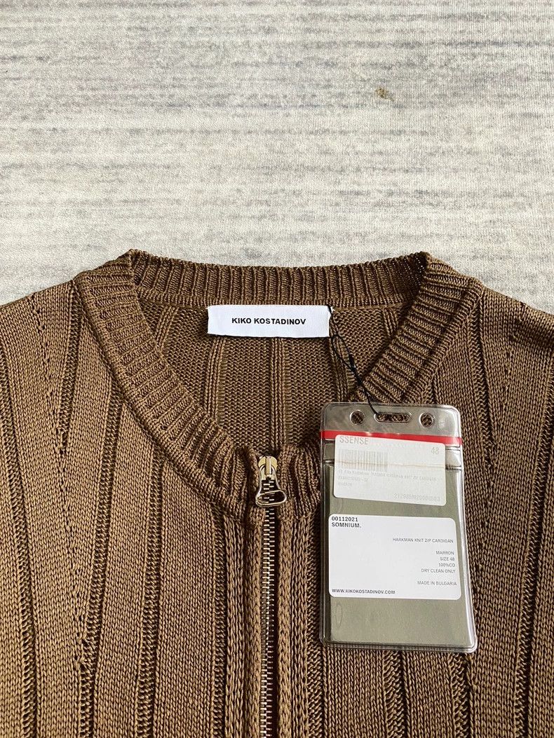 Kiko Kostadinov KIKO KOSTADINOV Harkman Knitted Zip-Up Cardigan Sweater 25 Size US M / EU 48-50 / 2 - 5 Thumbnail