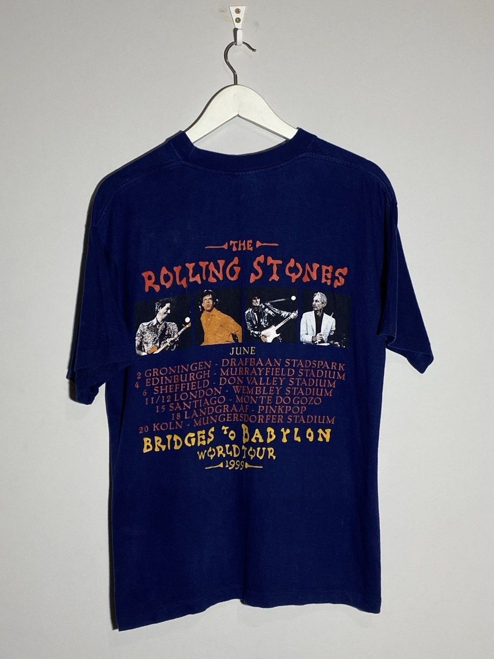 Band Tees Vintage 1999 Rolling Stones Bridges To Babylon Graphic Tee Size US L / EU 52-54 / 3 - 2 Thumbnail