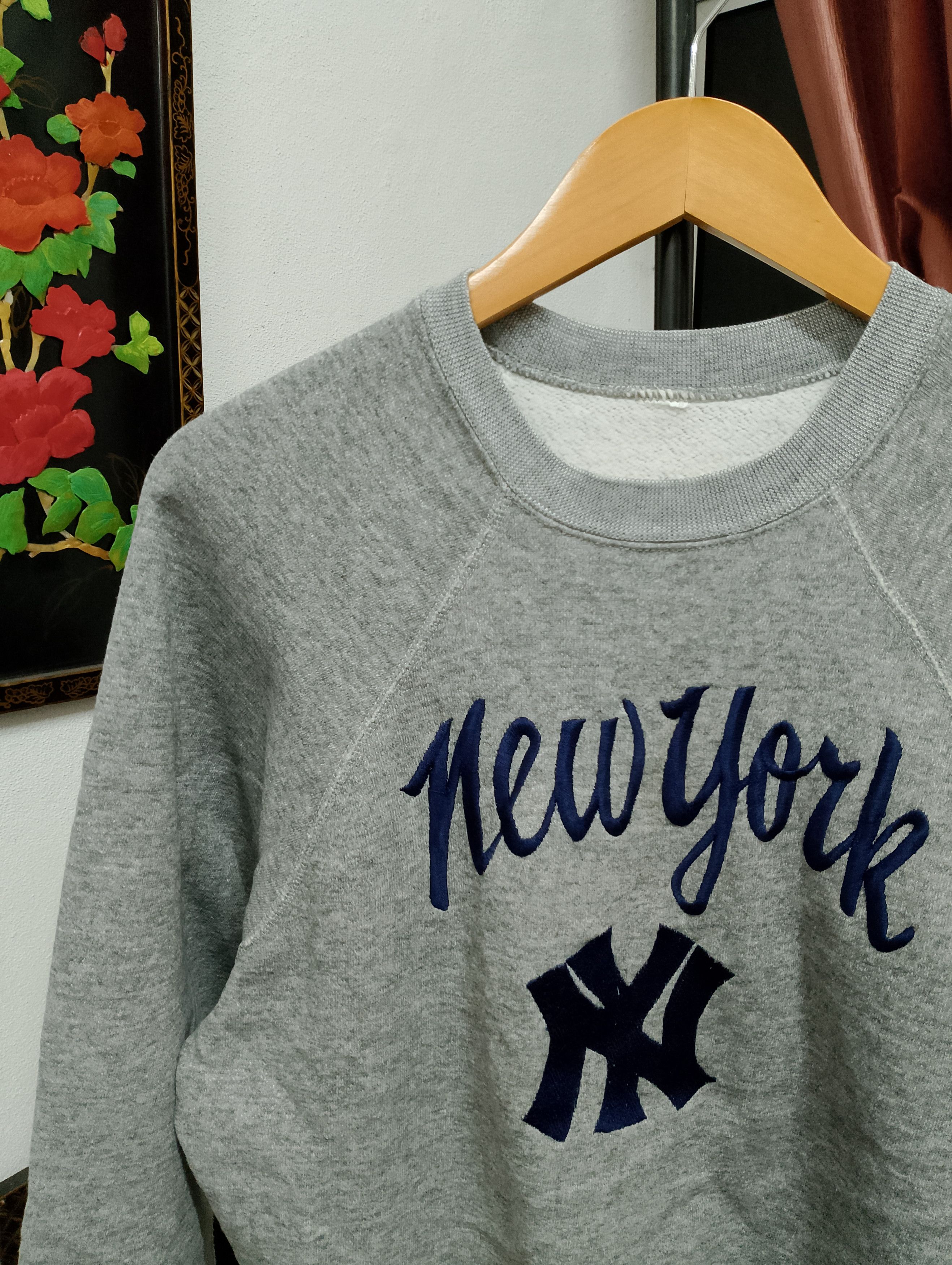 New York Yankees Vintage Gray New York Yankees Sweatshirt Size US M / EU 48-50 / 2 - 2 Thumbnail