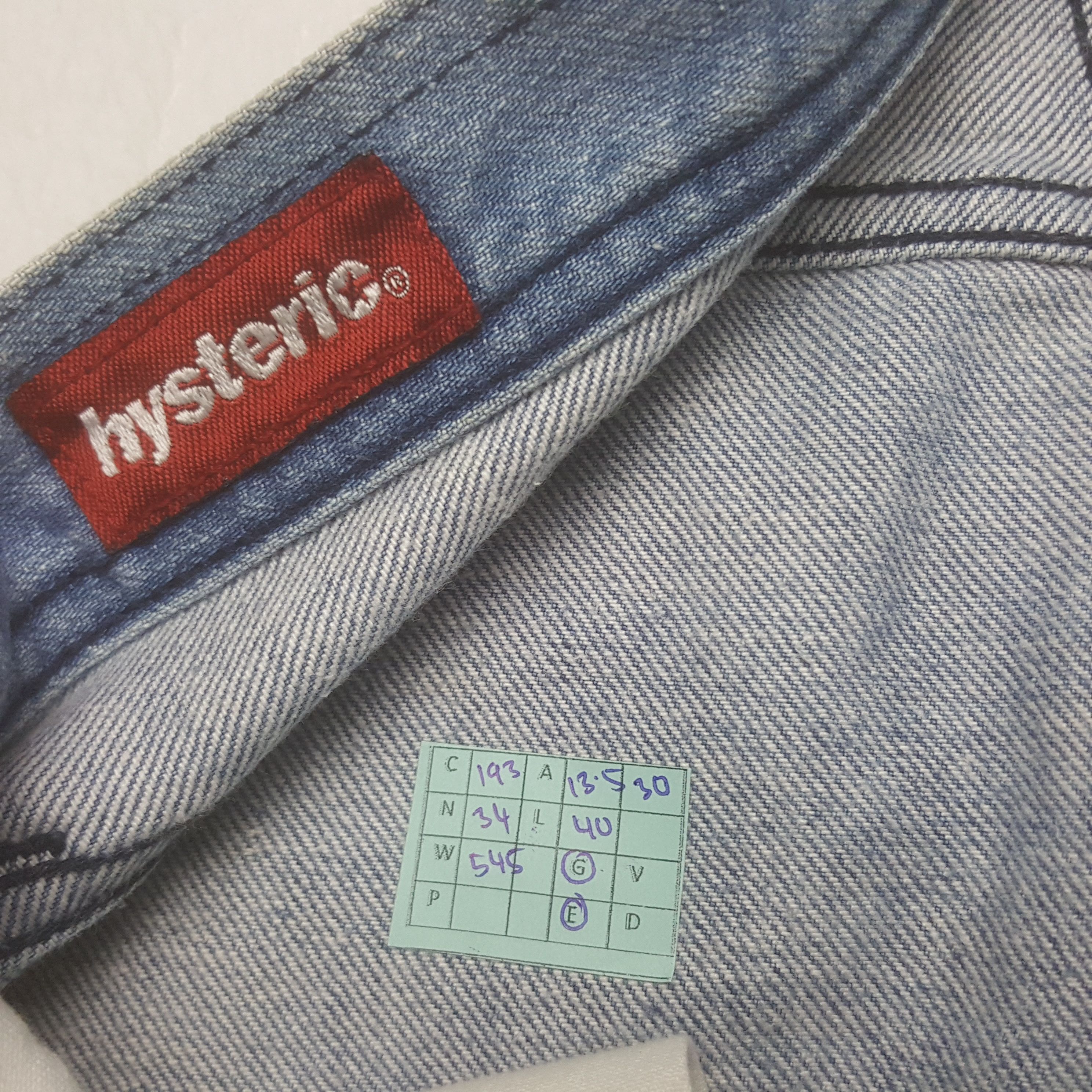 Hysteric Glamour × Japanese Brand × Vintage Vintage Hysteric Glamour Japanese Custom Art Bootcut Jeans Size US 27 - 14 Thumbnail