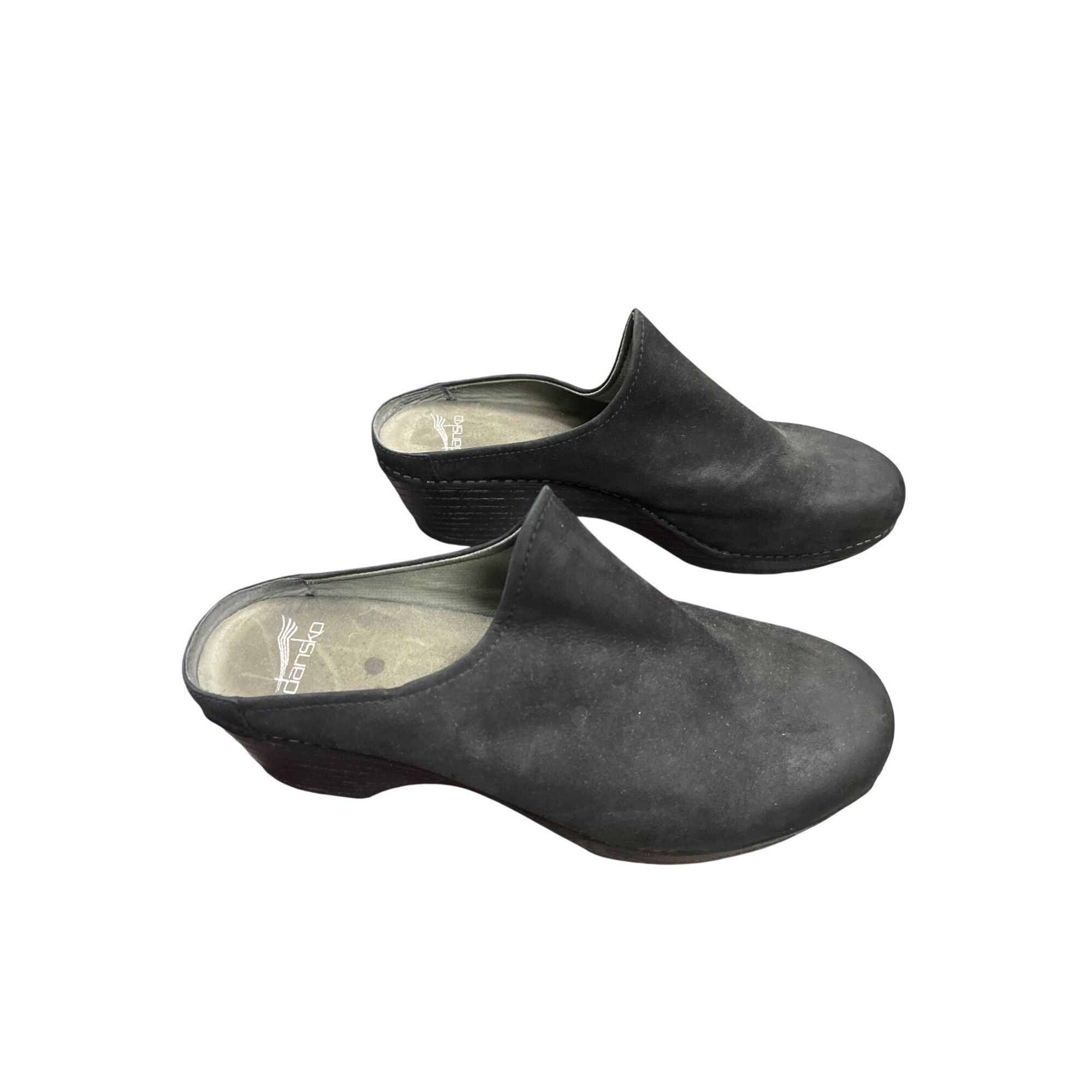 Dansko Dansko wms black leather slip on sandals mules clogs size 10 Size US 10.5 / IT 40.5 - 3 Thumbnail