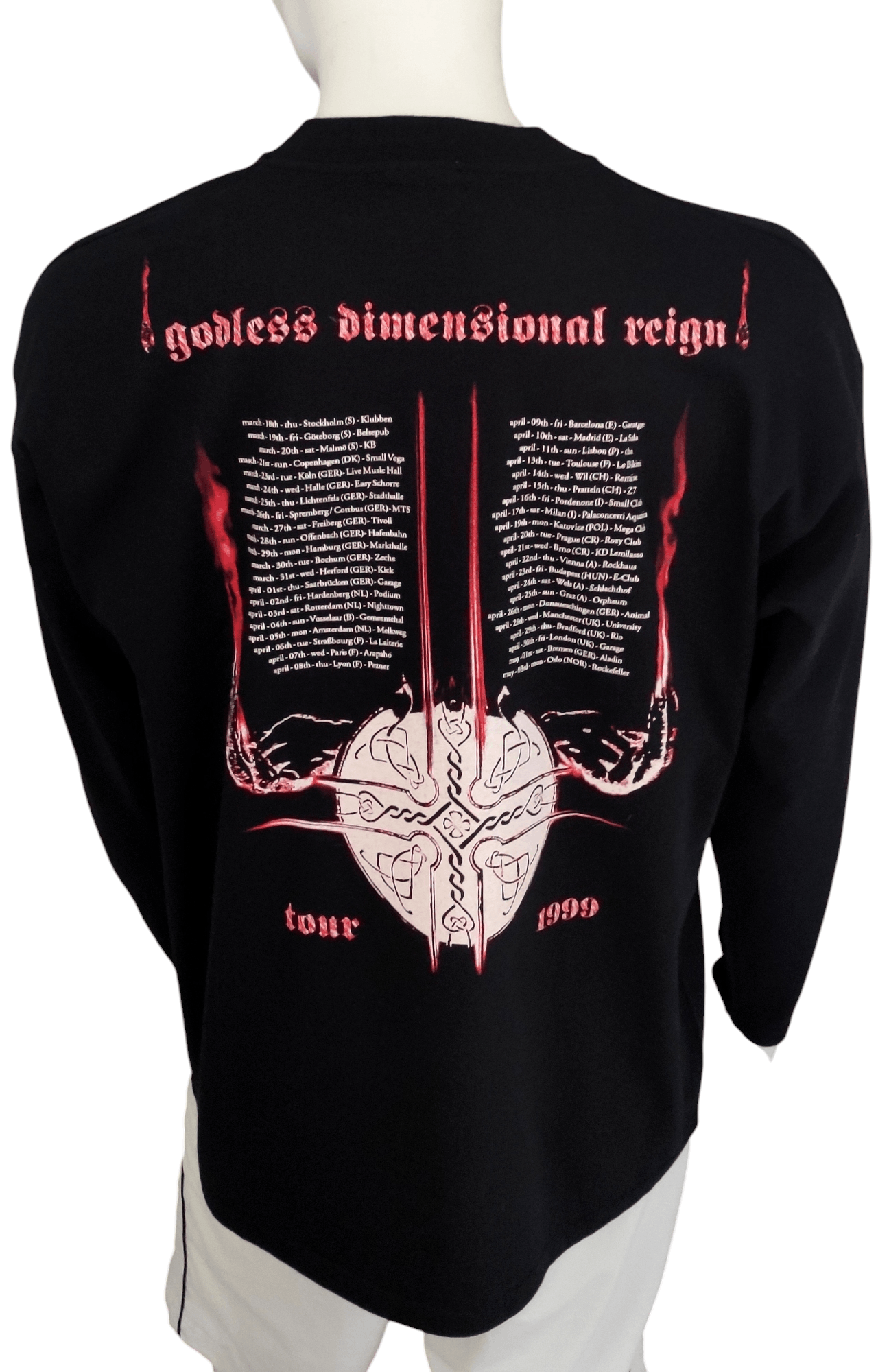 Band Tees Dimmu Borgir T Shirt Vintage 1999 Rare Black Metal Size US XL / EU 56 / 4 - 2 Thumbnail
