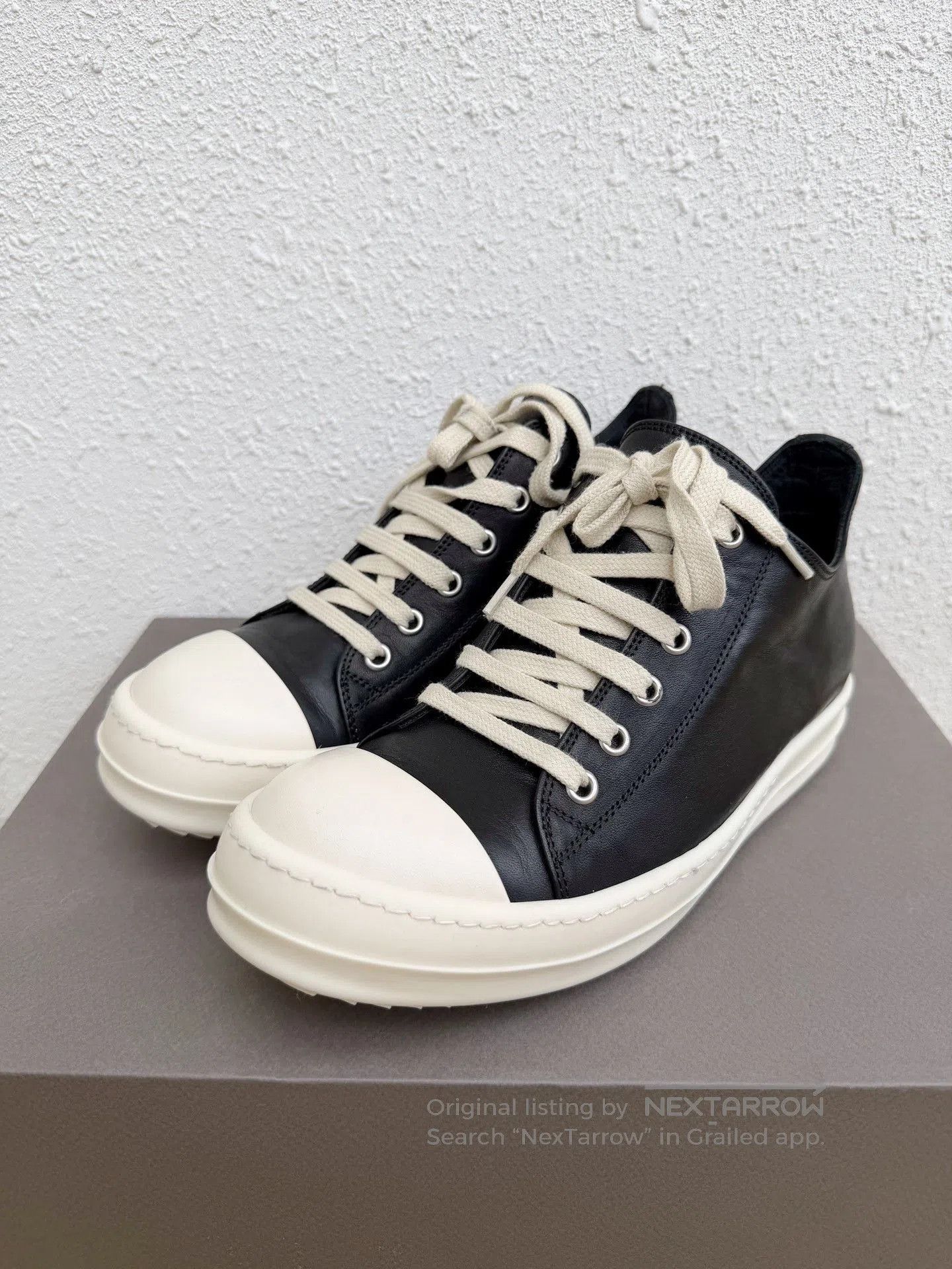 Rick Owens Rick Owens x Converse Women Leather Low-Top. Size US 6 / IT 36 - 3 Thumbnail