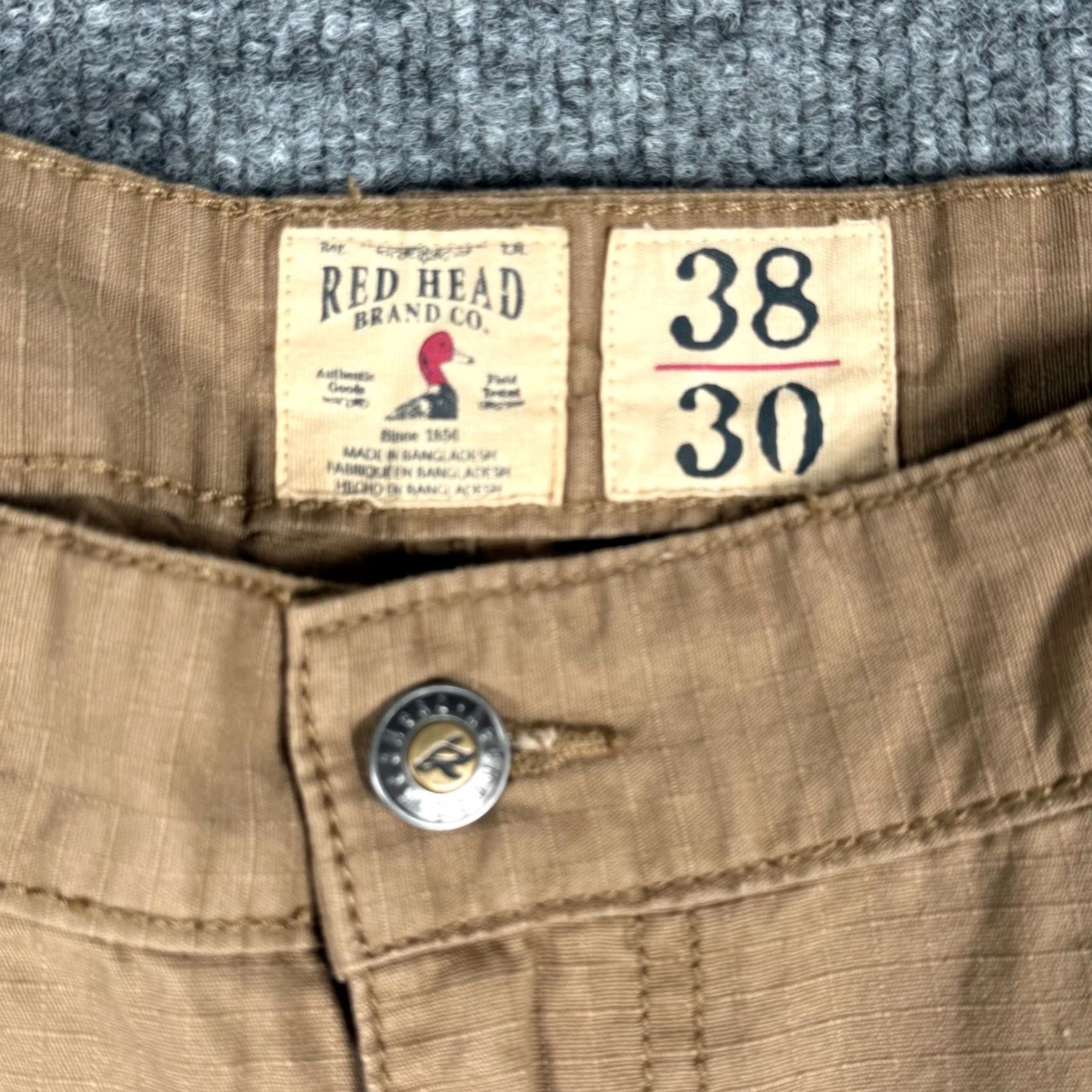 Vintage Red Head Cargo Pants 37x30 Beige Ripstop Canvas Utility Tactical Field Outdoor Mens Pants Regular Inseam 30" Size US 37 - 6 Thumbnail