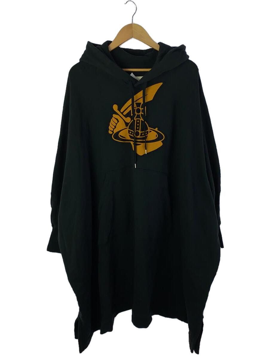 image of Vivienne Westwood Oversized Anglomania Hoodie in Black, Men's (Size 2XL)