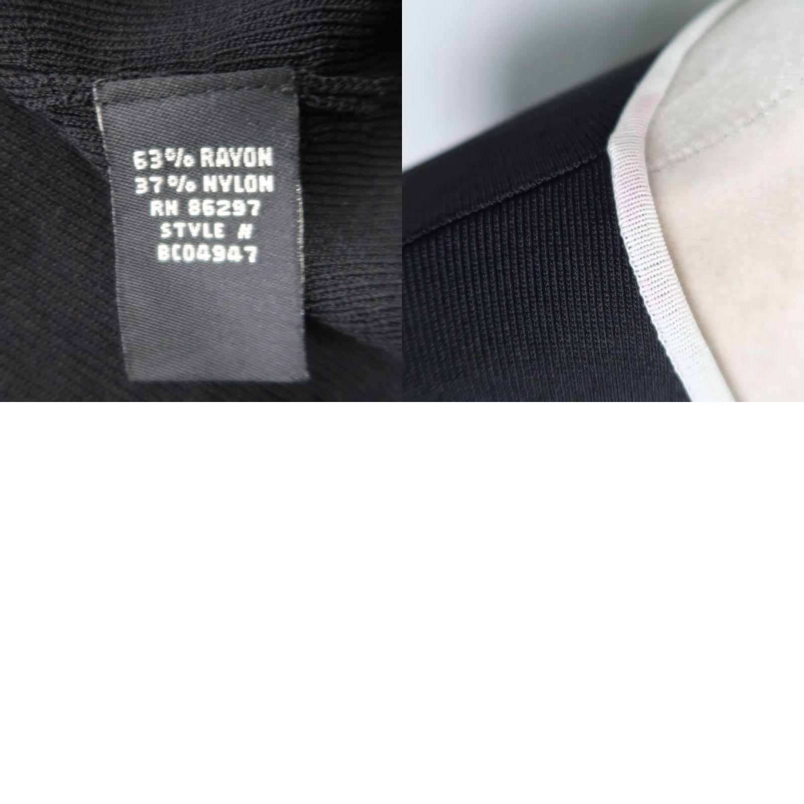 Bcbgmaxazria VINTAGE BCBGMAXAZRIA Cardigan Womens M Black White Trim Bow Knit Sweater 90s Size M / US 6-8 / IT 42-44 - 8 Thumbnail