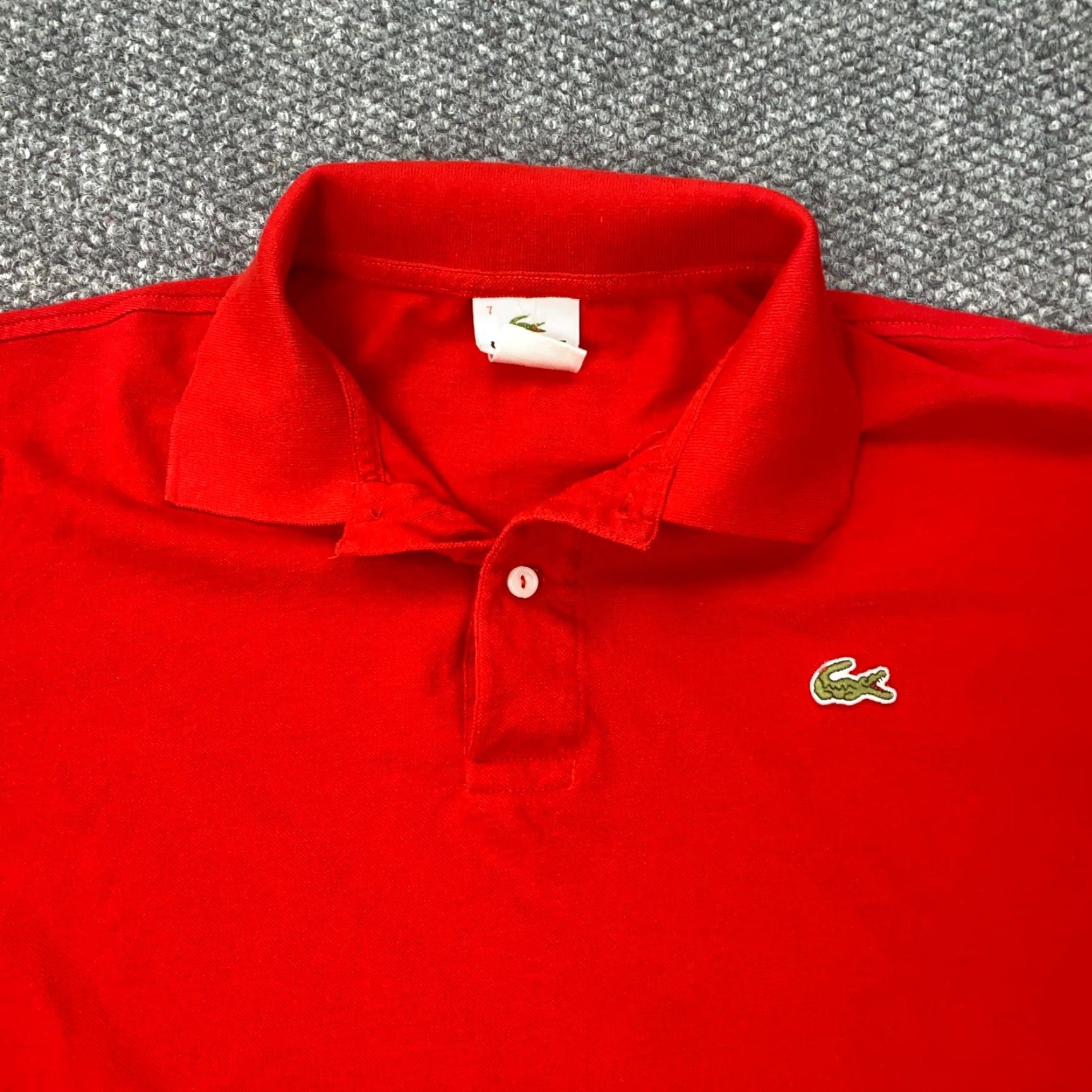 Lacoste Lacoste Polo Adult 2XL Red Embroidered Logo Classic Boxy Retro Mens Size US XXL / EU 58 / 5 - 2 Thumbnail
