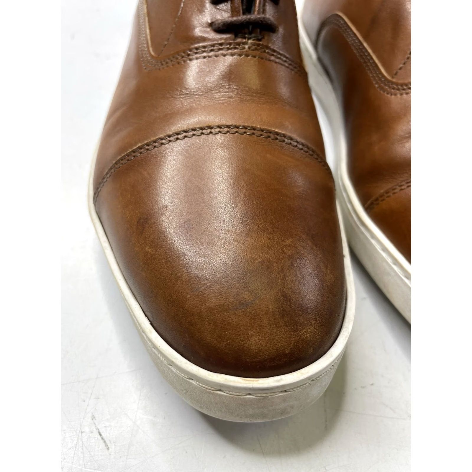 Allen Edmonds Allen Edmonds PARK AVENUE Men's Oxford Dress Shoes Size 7 D Brown Leather Shoes Size US 7 / EU 40 - 4 Thumbnail