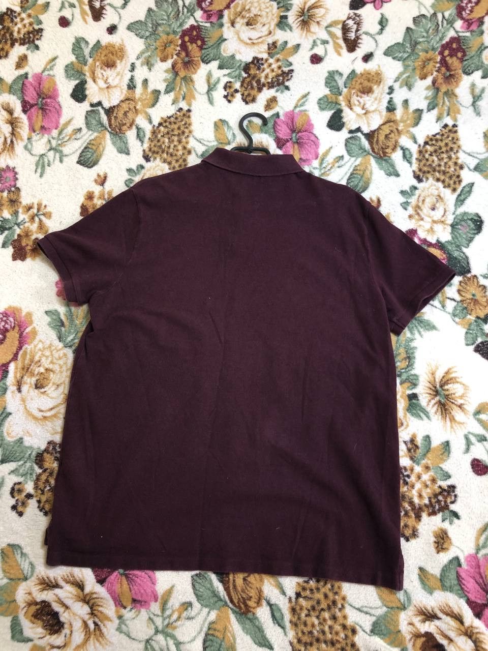 Polo Ralph Lauren Ralph Lauren Custom Slim Polo T Shirt Burgundy Size US XL / EU 56 / 4 - 4 Thumbnail
