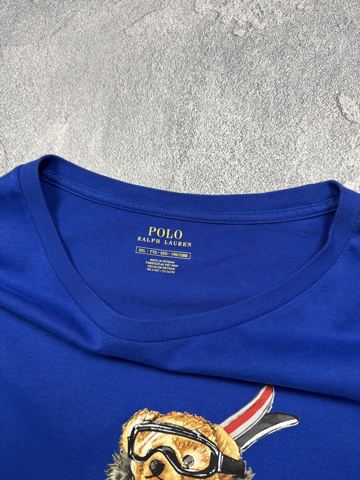 Polo Ralph Lauren Polo Ralph Lauren Polo Bear Long sleeve Tee Shirt Size US XXL / EU 58 / 5 - 6 Thumbnail