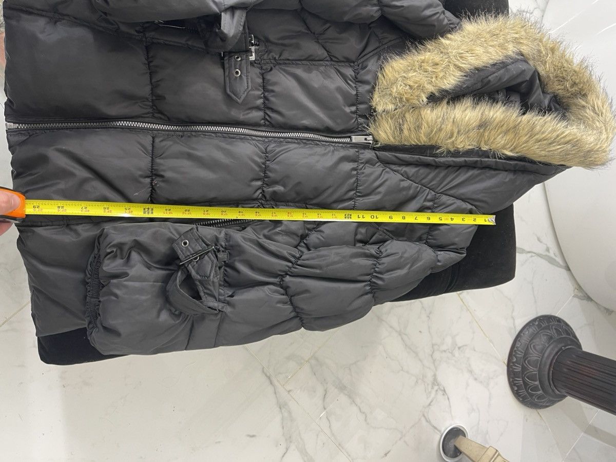 Other Black Puffer Coat W/ Faux Fur Size L / US 10 / IT 46 - 3 Thumbnail