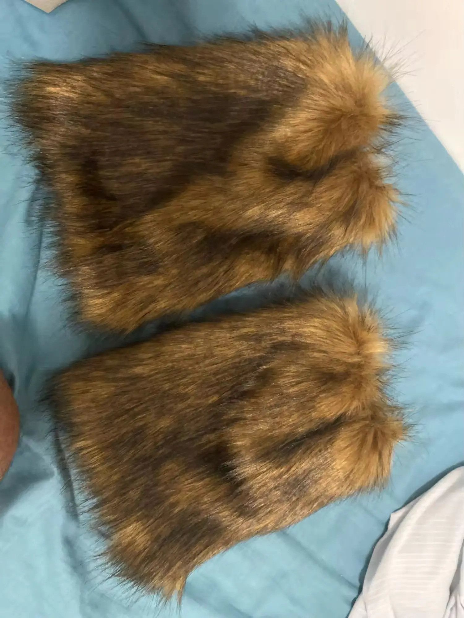 Japanese Brand Y2k Vintage Faux Fur Leg Warmer Sock Size ONE SIZE - 2 Thumbnail