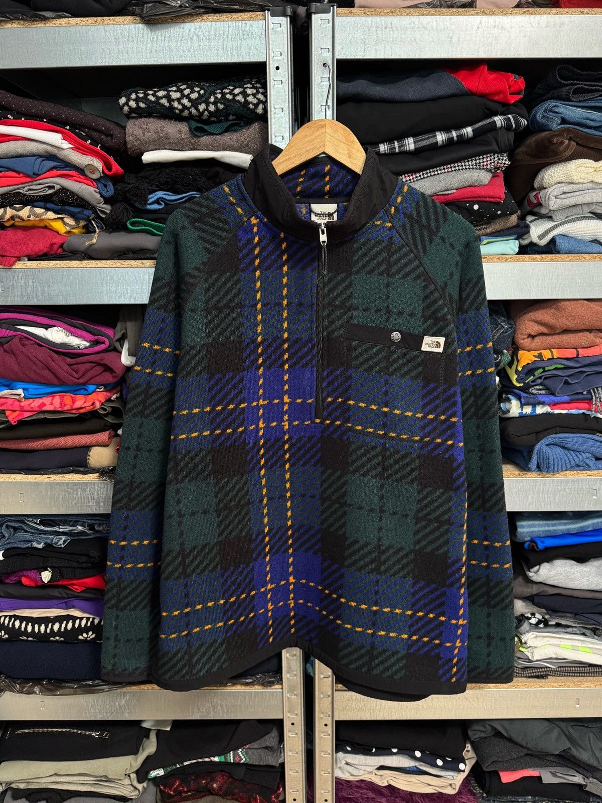 The North Face The North Face Gordon Lyons Plaid 1/4 Zip Jacket Fleece XL Size US XL / EU 56 / 4 - 1 Thumbnail