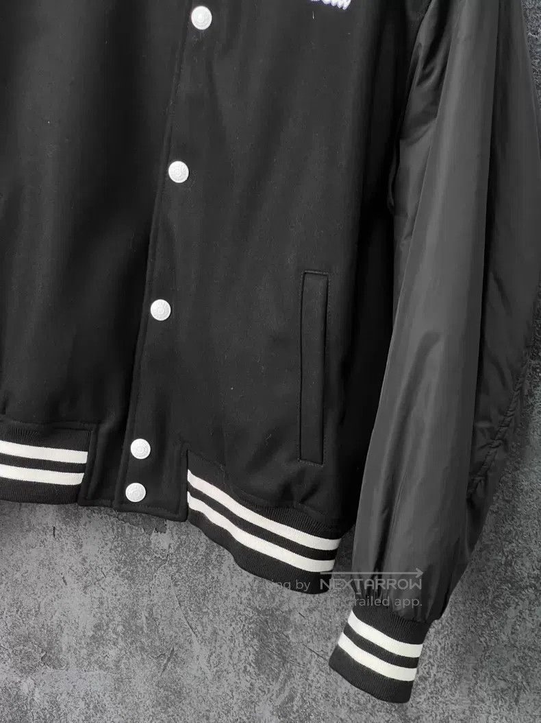 Versace Versace Letter-embroidered baseball collar jacket Size US L / EU 52-54 / 3 - 4 Thumbnail