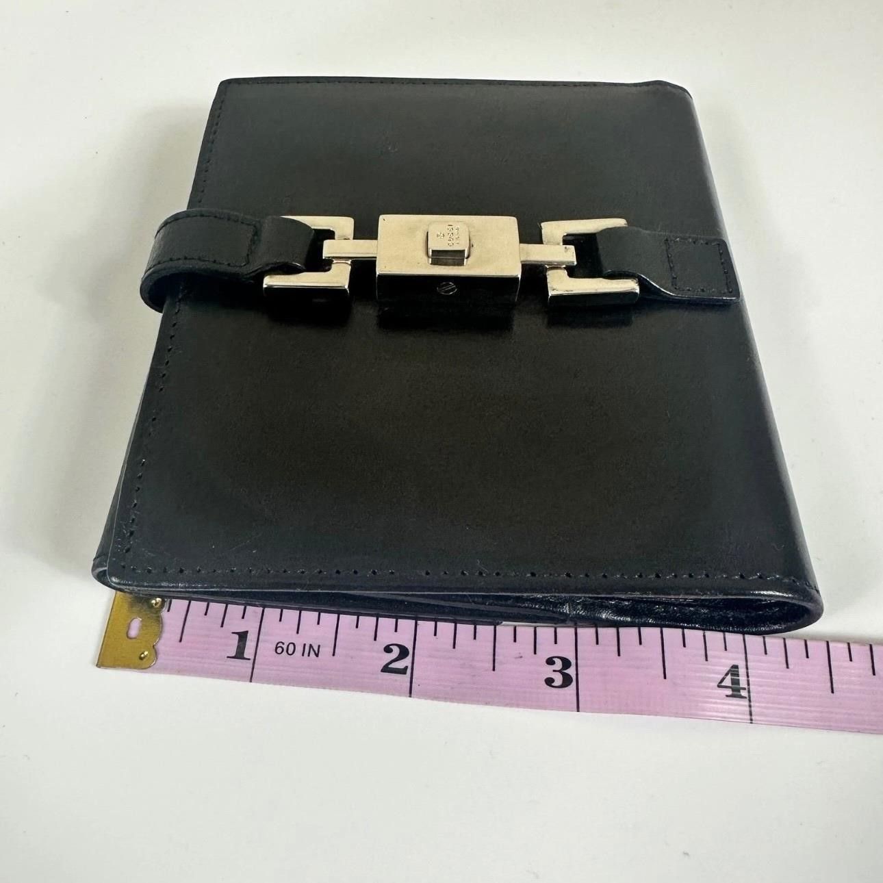 Gucci Vintage Gucci Black Leather Jackie Lock Wallet Size ONE SIZE - 7 Thumbnail