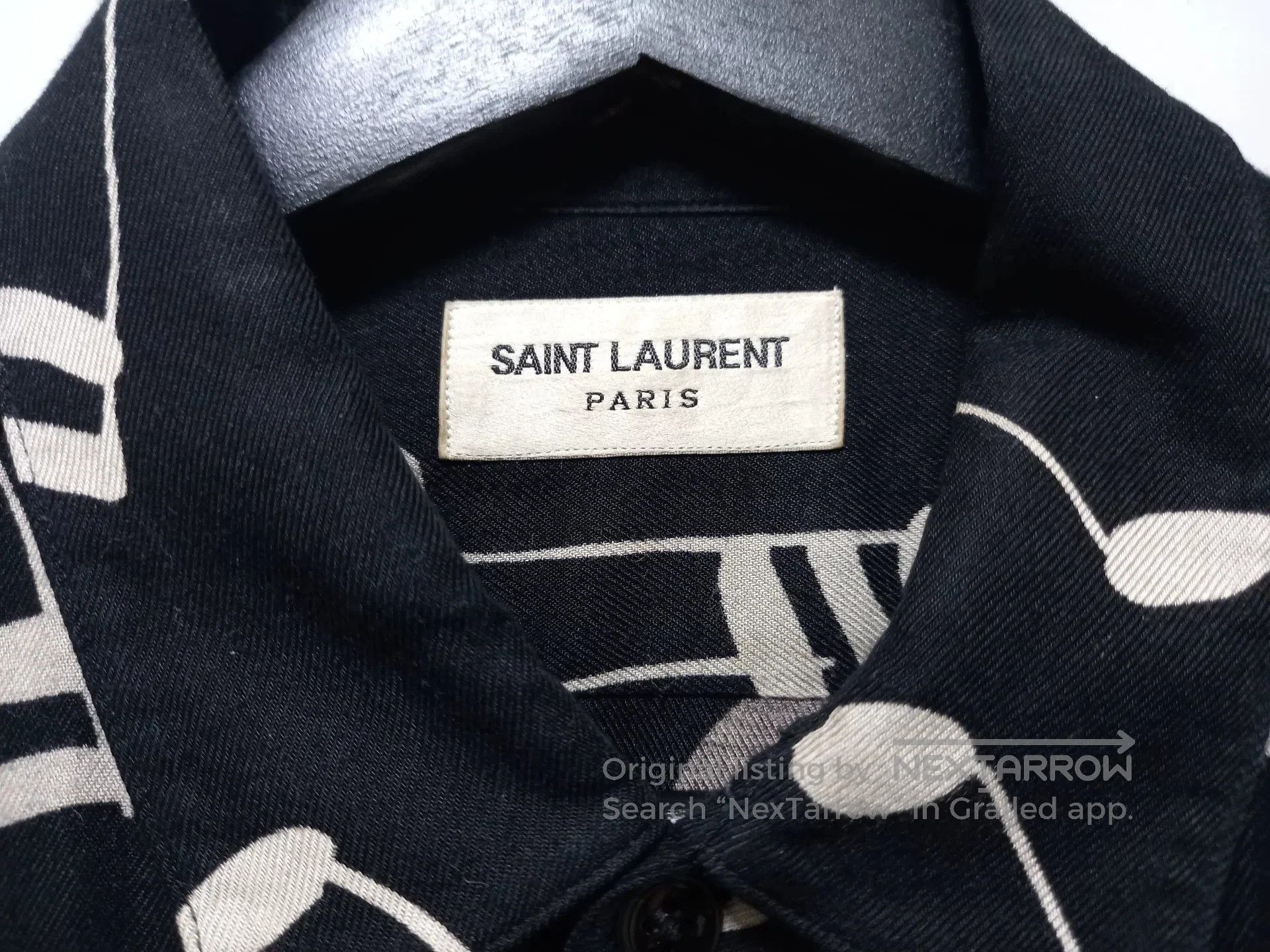 Saint Laurent Paris Saint Laurent Paris Musical Note Shirt. Size US XXS / EU 40 - 4 Thumbnail