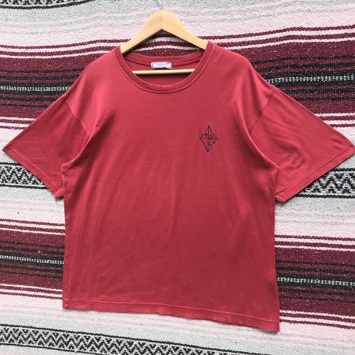 Vintage Vintage Yves Saint Lauren Embroidery Logo Shirt YSL Luxury Size US L / EU 52-54 / 3 - 3 Thumbnail