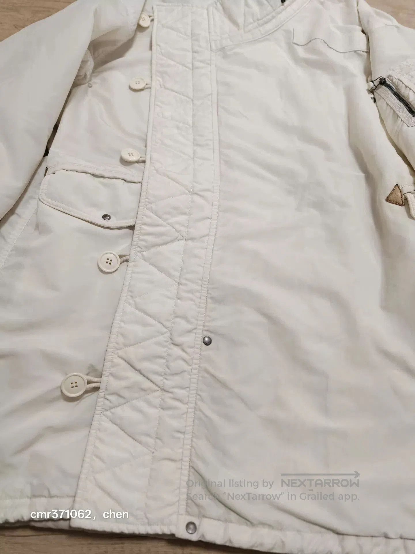 Visvim White Long Insulated Coat . Size US M / EU 48-50 / 2 - 5 Thumbnail