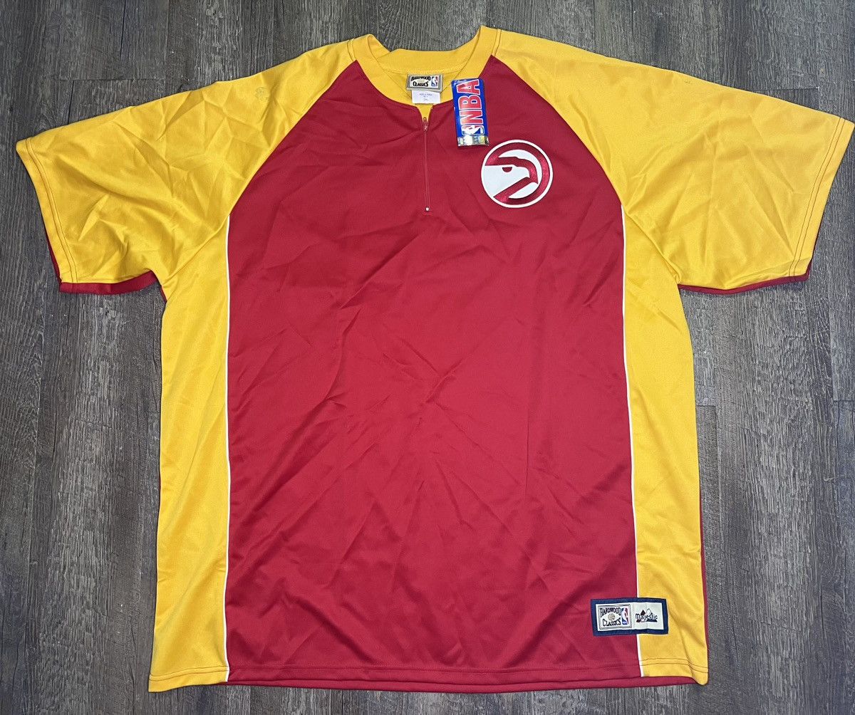 Vintage Atlanta Hawks Warm Up Jersey Shirt size 2X Deadstock