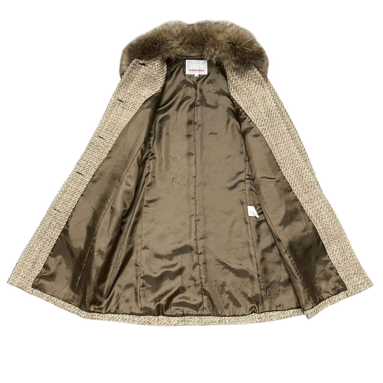 Junko Shimada Vintage Junko Shimada Fox Fur Wool Coat Ifsixwasnine lgb Size US S / EU 44-46 / 1 - 5 Thumbnail