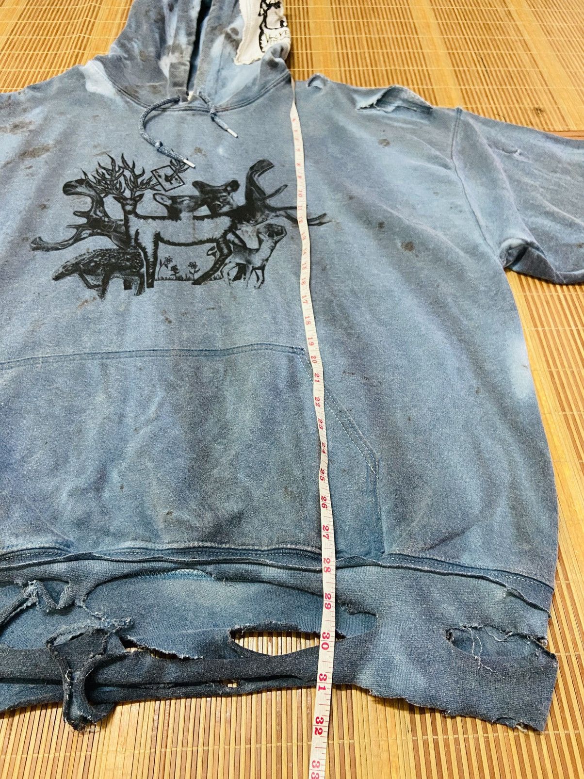 Designer VELVET BRETT WESTFALL DISTRESSED HOODIE Size US S / EU 44-46 / 1 - 8 Thumbnail