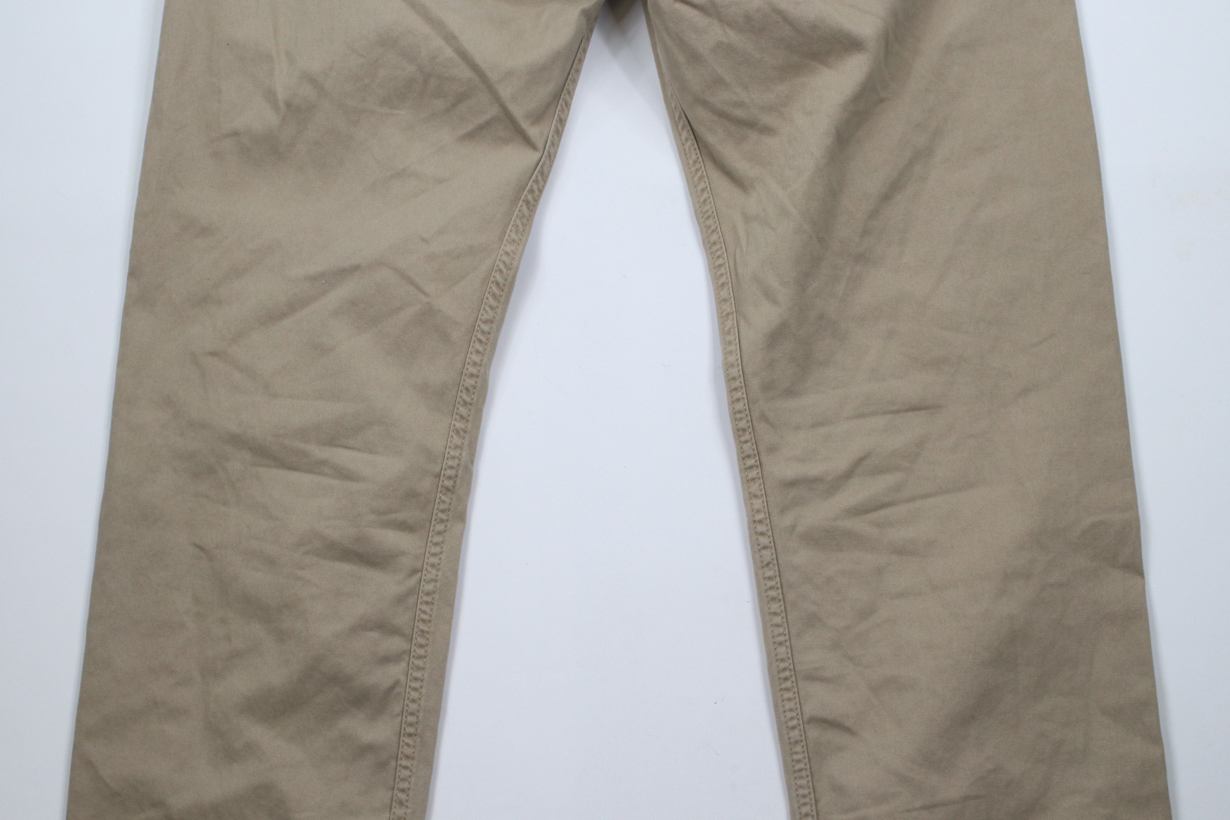 Levi's × Vintage Vintage Y2K Levis 505 Regular Fit Pants Khaki Beige Cotton Size US 36 / EU 52 - 10 Thumbnail