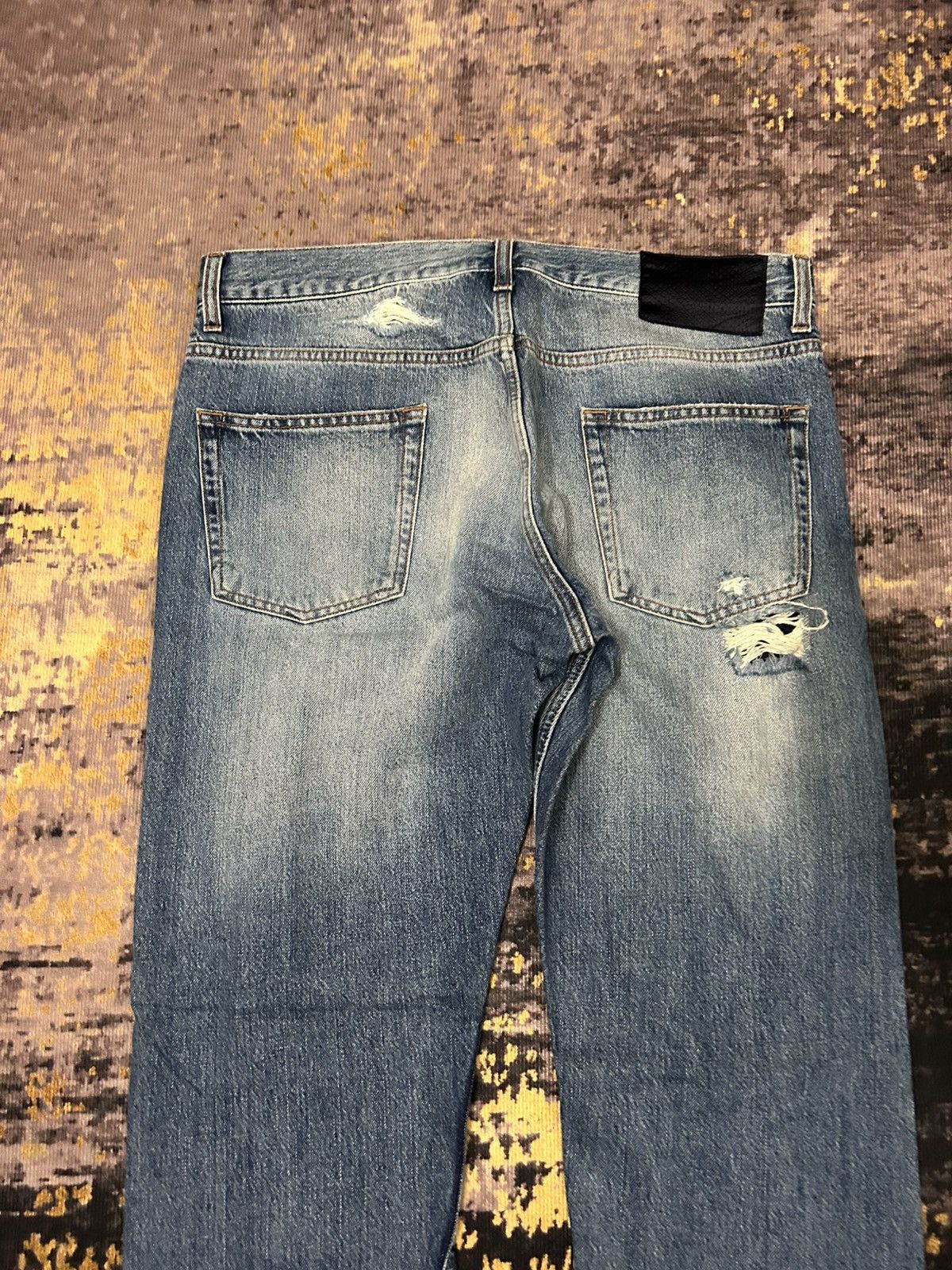 Alexander McQueen Alexander MQueen Style Destroyed Selvedge Jeans Size US 34 / EU 50 - 7 Thumbnail