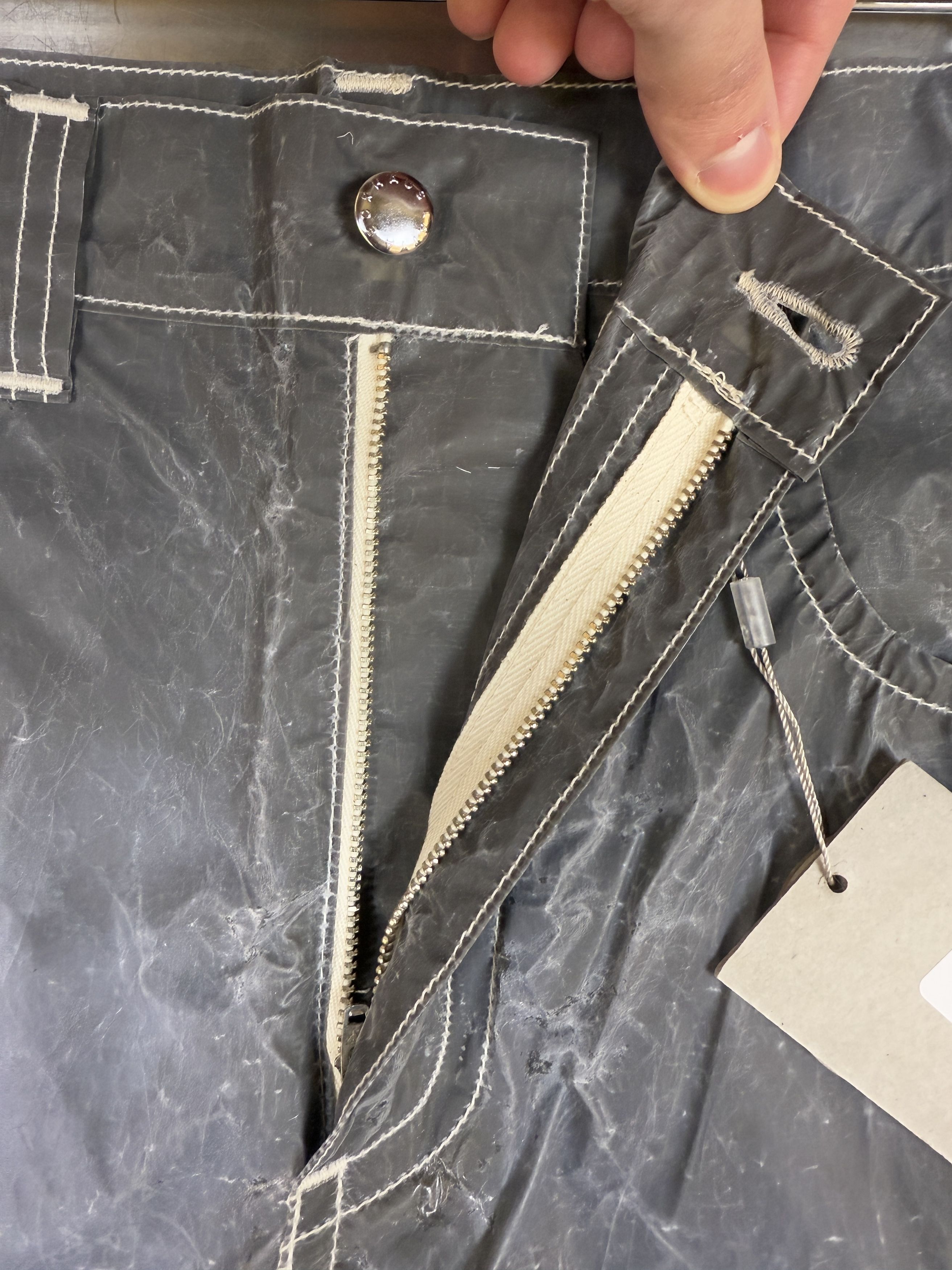 Eckhaus Latta $575 Eckhaus Latta Paper Ultra Wide Leg Jeans Size US 26 / EU 42 - 7 Thumbnail