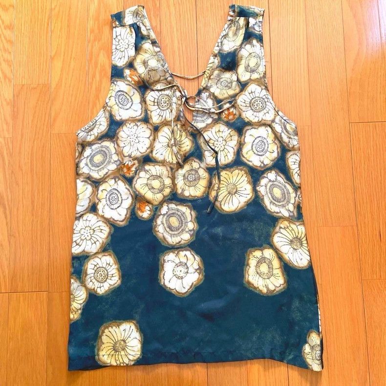 Dries Van Noten Dries Van Noten size:36 A stylish printed silk lace-up sle Size S / US 4 / IT 40 - 1 Thumbnail