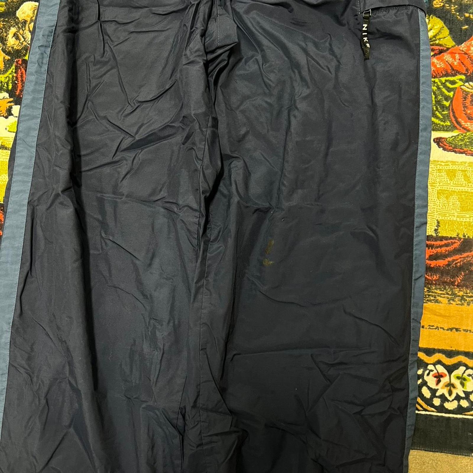 Nike Navy blue Nike TrackPants size medium baggy stripe y2k skate Size US 34 / EU 50 - 8 Thumbnail