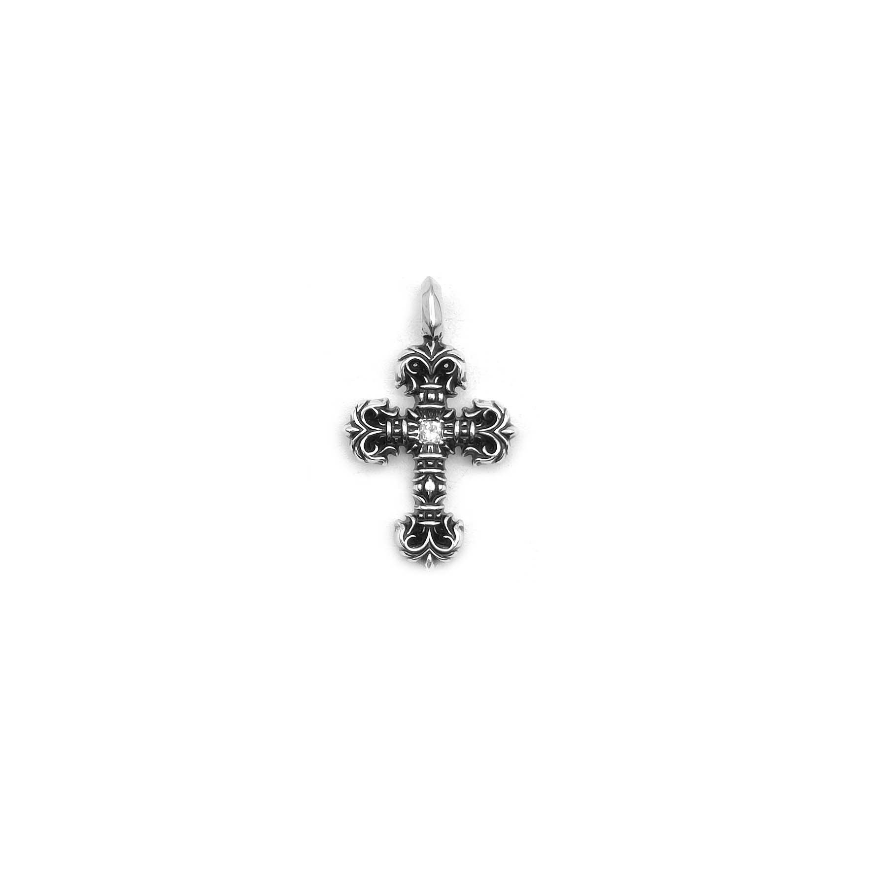 Chrome Hearts Diamond Cross Pendant | Grailed