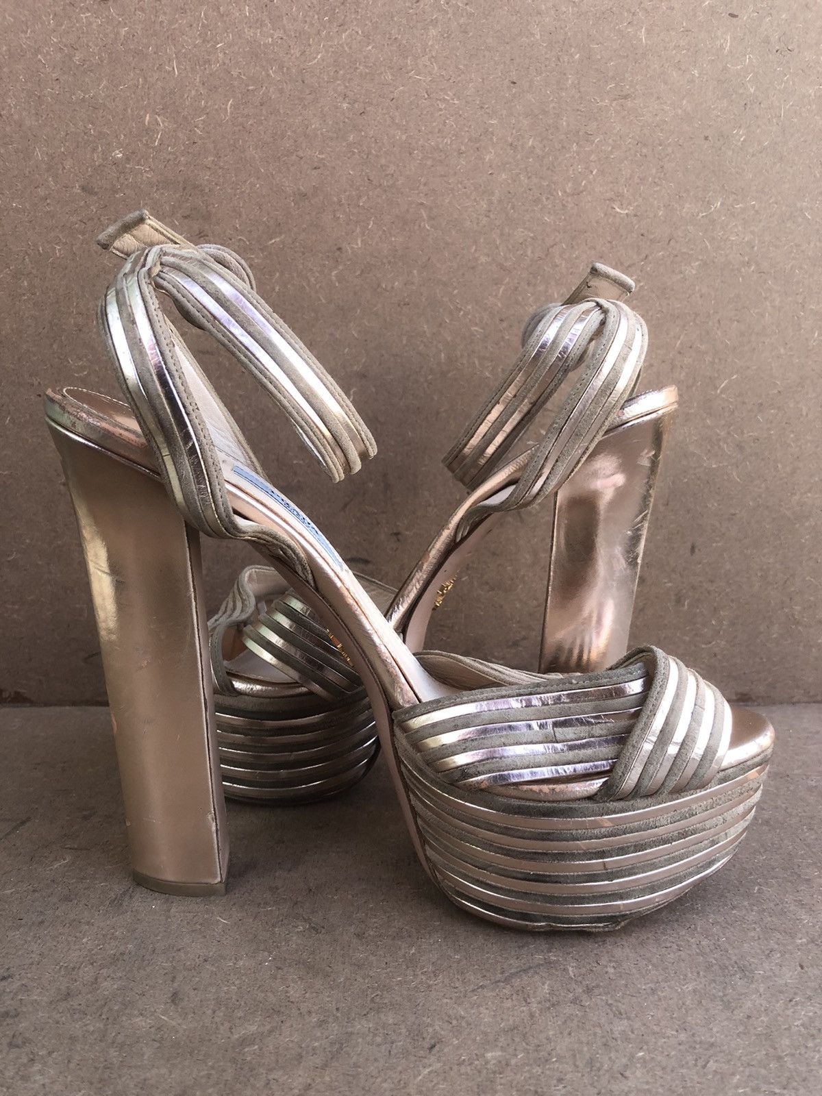 Prada Prada Pink Leather heels Size 39 Size US 9 / IT 39 - 5 Thumbnail
