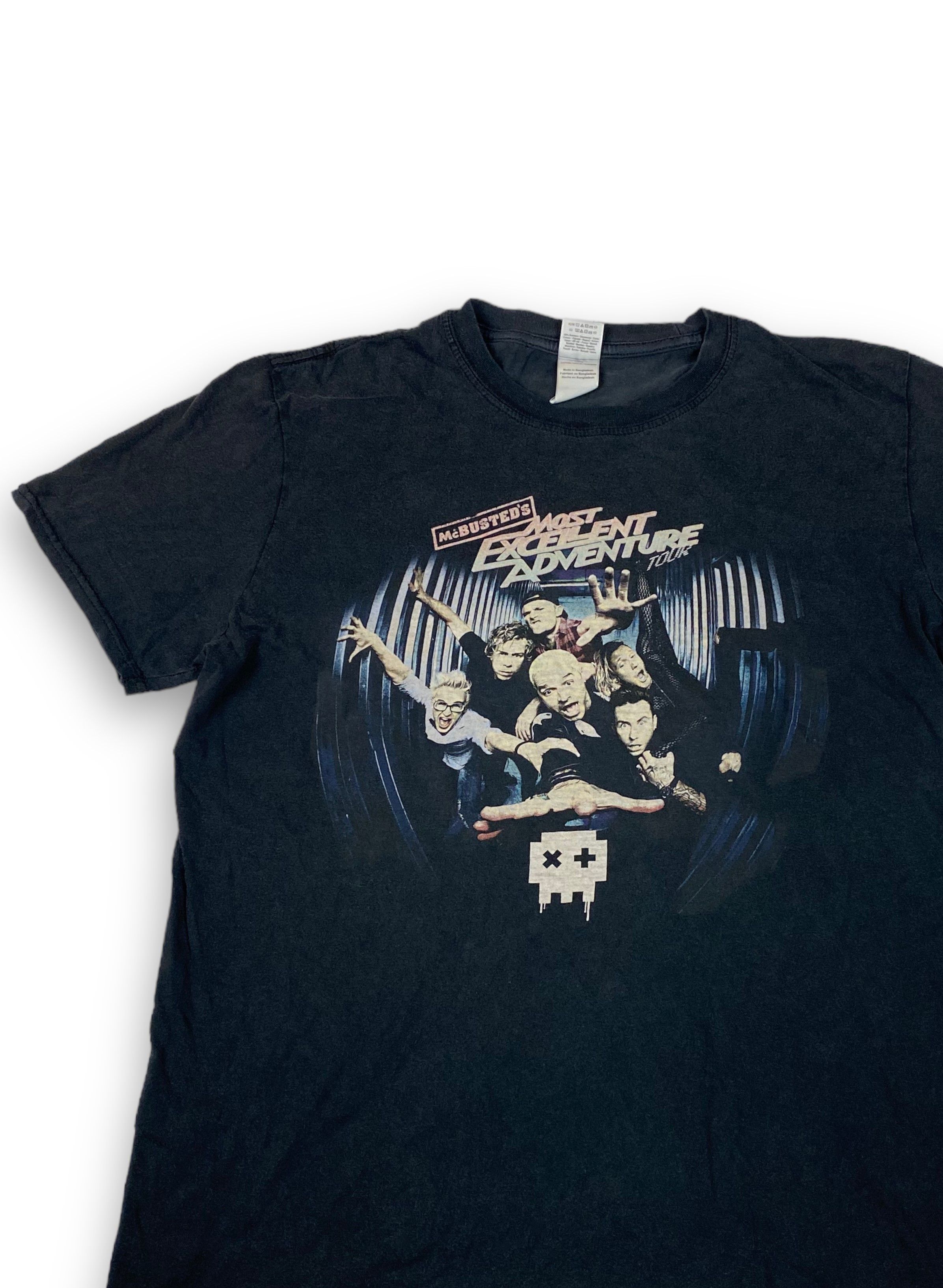 Band Tees Vintage MC BUSTED' S Most Excelent Tour Black Faded Tee M641 Size US M / EU 48-50 / 2 - 3 Thumbnail