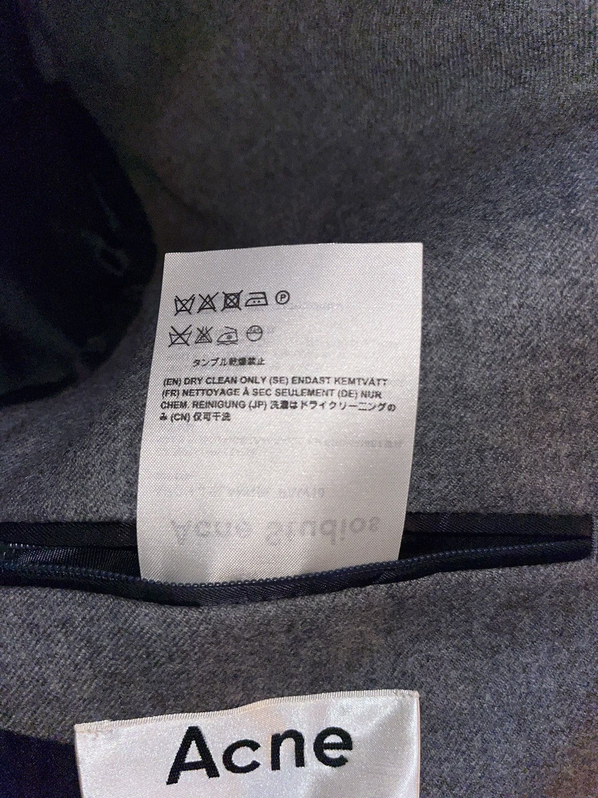 Acne Studios Acne Grey Flannel Blazer Aron Size 50R - 7 Thumbnail
