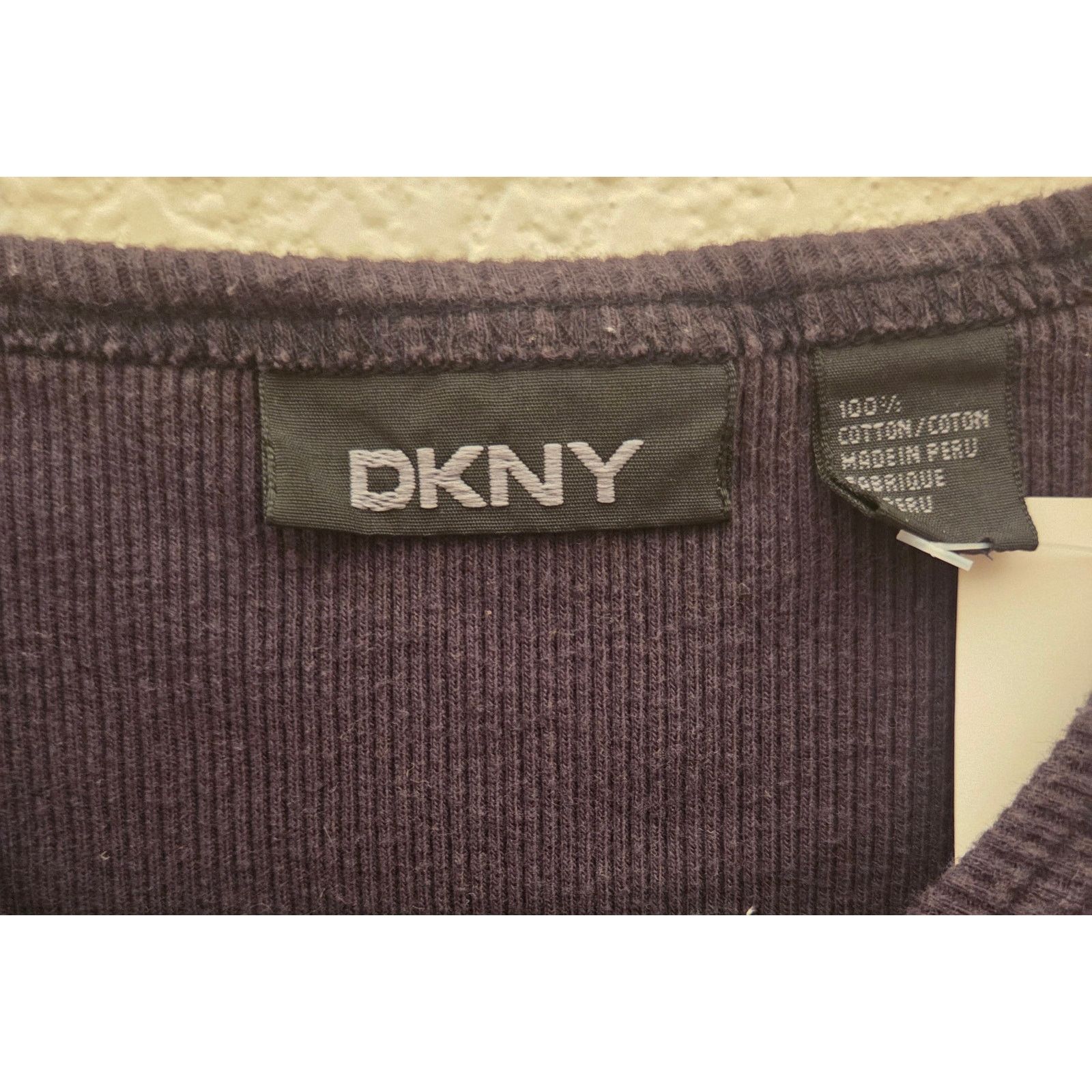 DKNY DKNY Women's Black Ribbed T-Shirt - Size XXL Size XXL / US 16-18 / IT 52-54 - 3 Thumbnail
