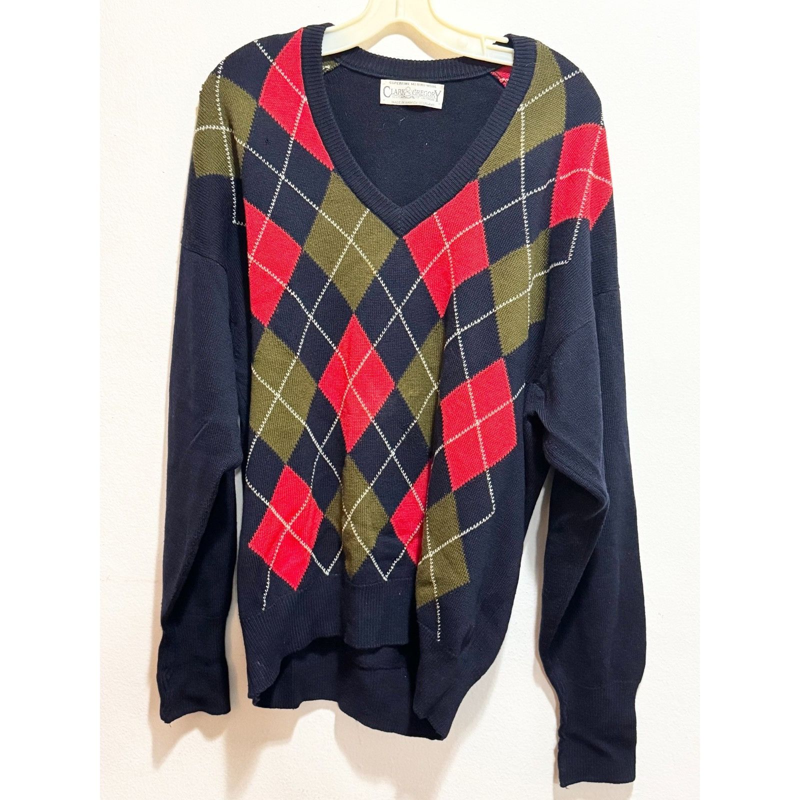 Other Clark & Gregory Medium 100% Merino Wool Pullover Crew Golf S Size US L / EU 52-54 / 3 - 2 Thumbnail