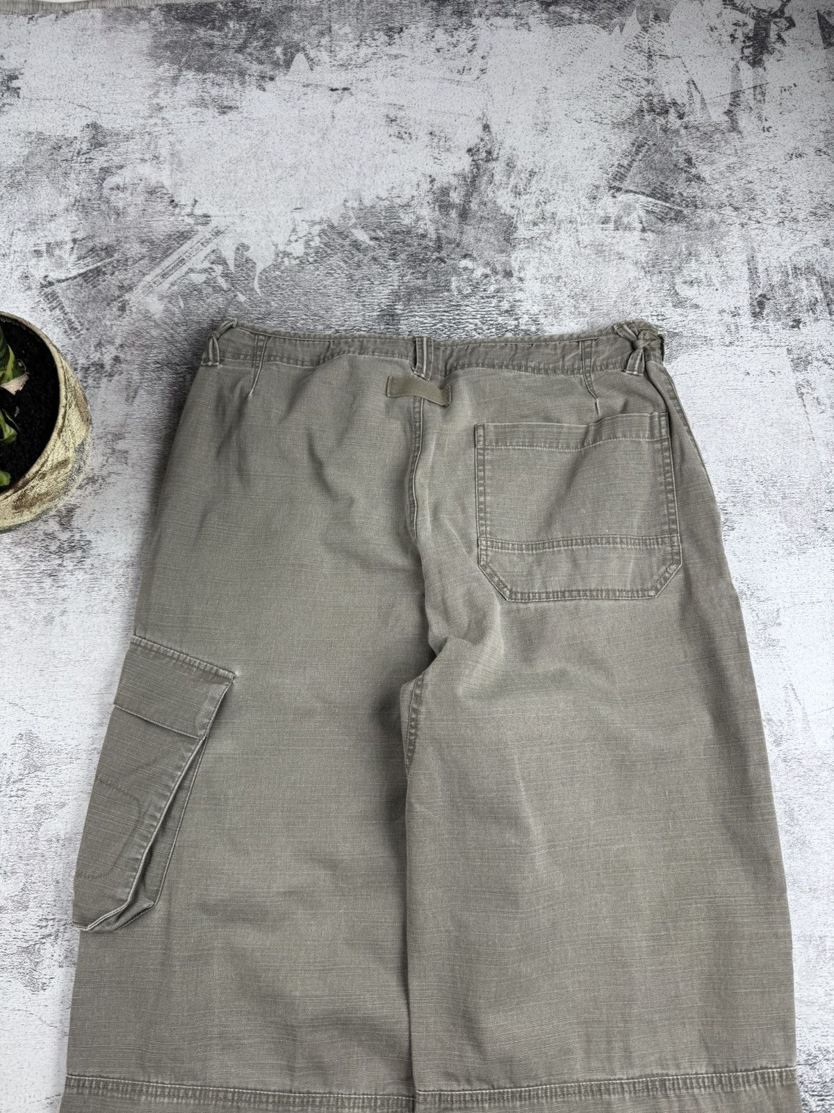 Nike Thrashed Nike 90s Distressed Japanese Y2K Vintage Cargo Jeans Pants Trousers Size US 36 / EU 52 - 18 Thumbnail