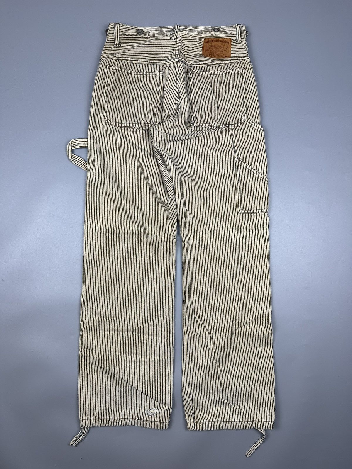 Japanese Brand × PPFM Vintage PPFM 21 March ‘63 Carpenter Stripes Denim Size US 30 / EU 46 - 2 Thumbnail