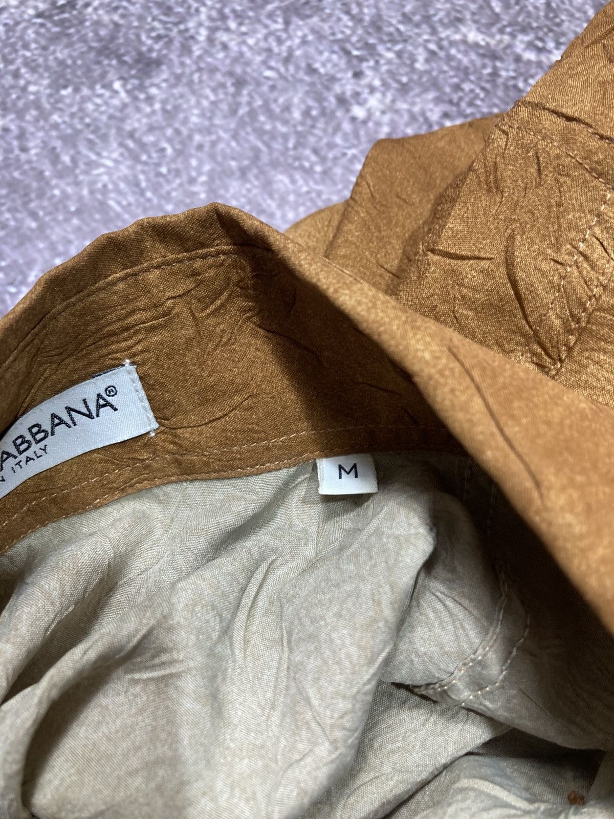 Dolce & Gabbana Dolce & Gabbana Basic Suede Skin Viscose Button Up Shirt Size US M / EU 48-50 / 2 - 12 Thumbnail
