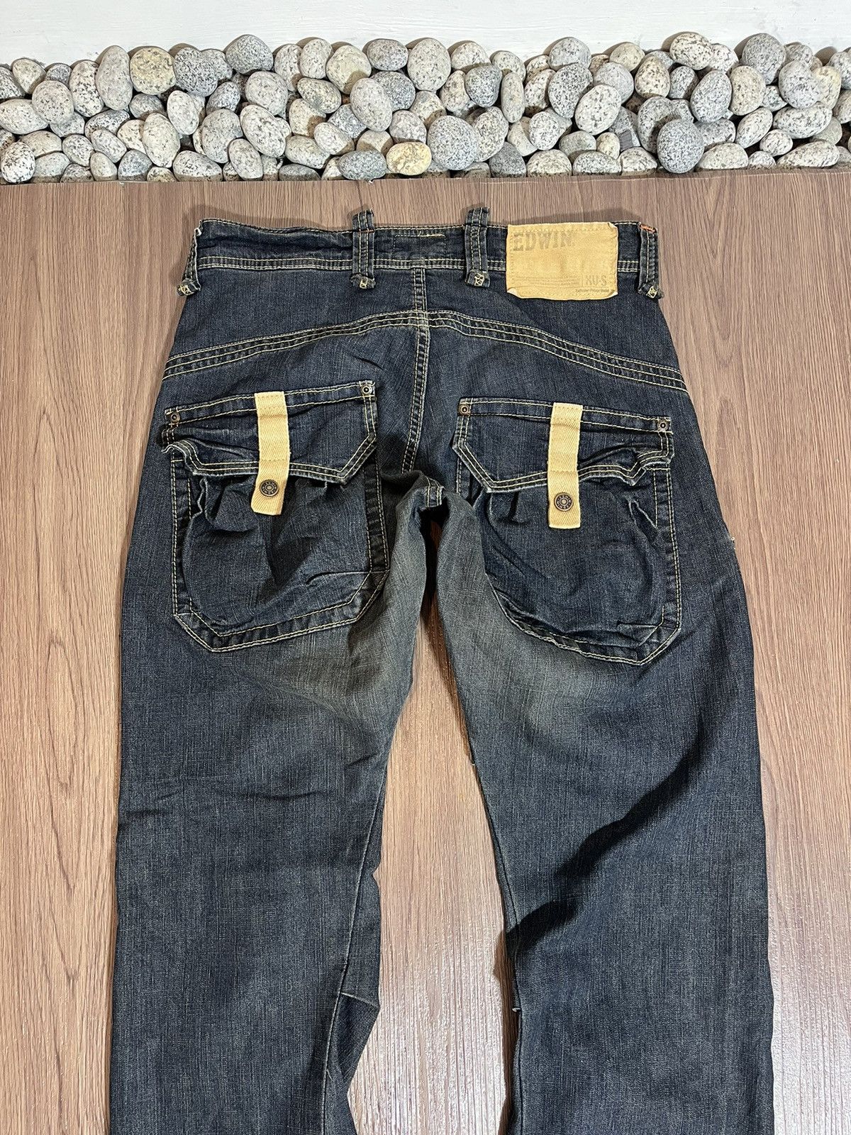 Edwin × If Six Was Nine × Japanese Brand Japanese EDWIN flare multipocket constrast stiching denim Size US 31 - 4 Thumbnail