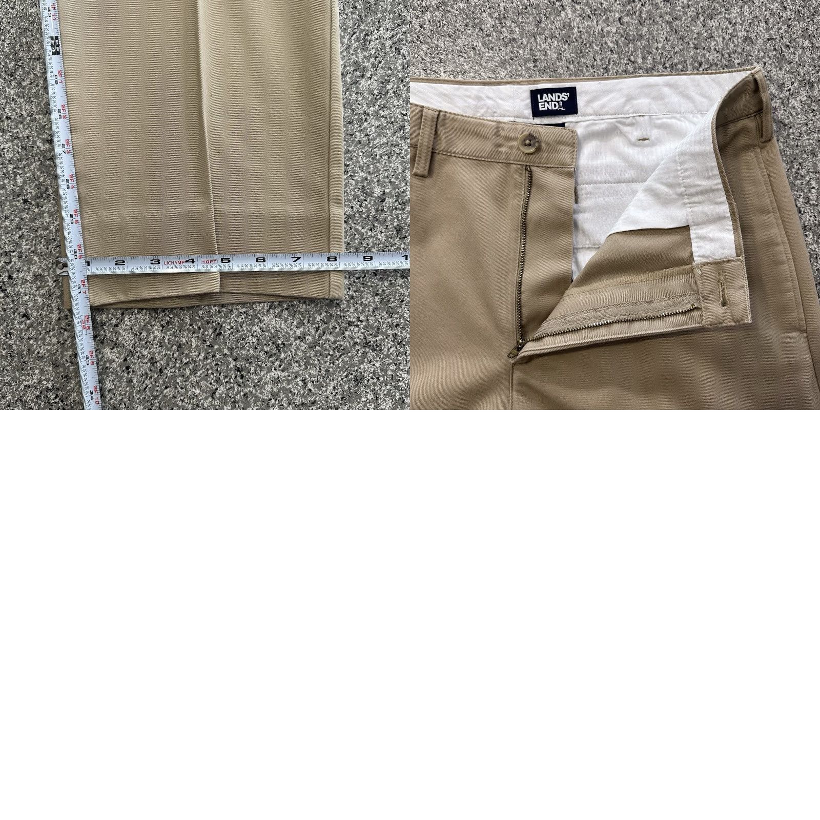 Lands' End Lands' End Khakis Pants Mens 34x32 Beige Beige Khakis Lands' End Pants Mens 34x32 Straight Flat Front Relaxed Cotton 34 32 Navy? Size US 34 / EU 50 - 8 Thumbnail
